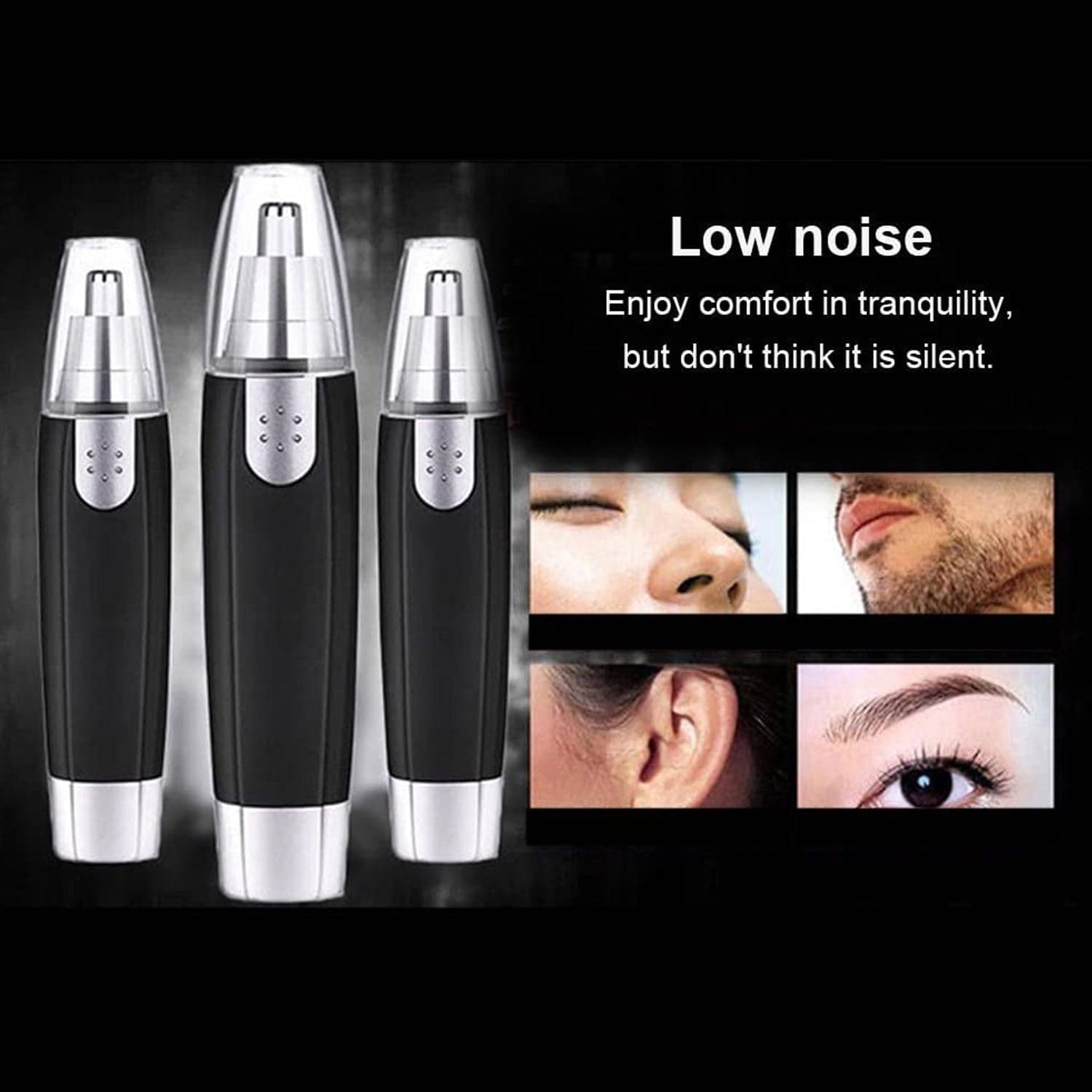 Sharp Steel Battery-Operated Ear and Nose Hair Trimmer thumbnail 6