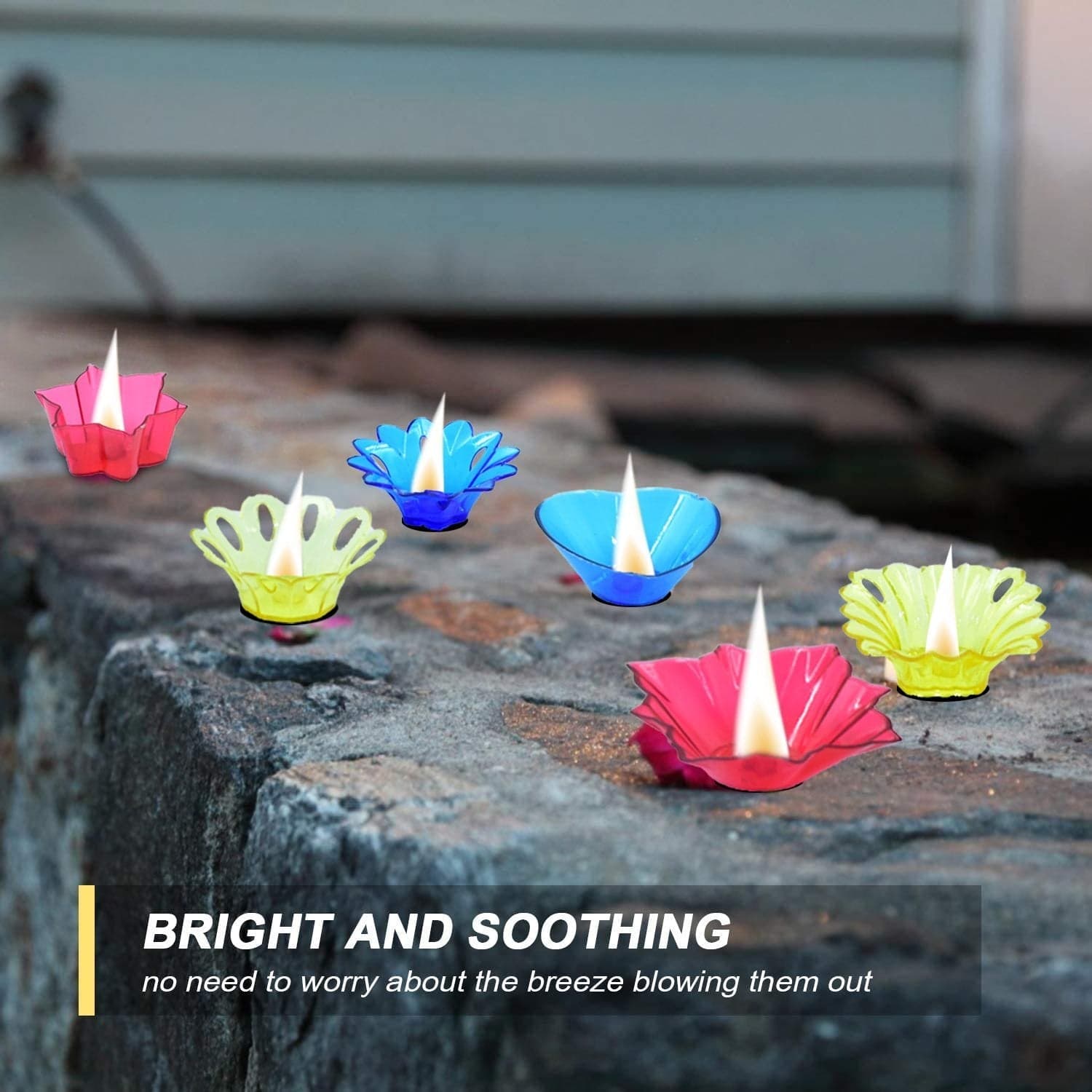 Candle Cup with Multi Shape, Diwali (Multicolor) (12 Pcs Set) thumbnail 8