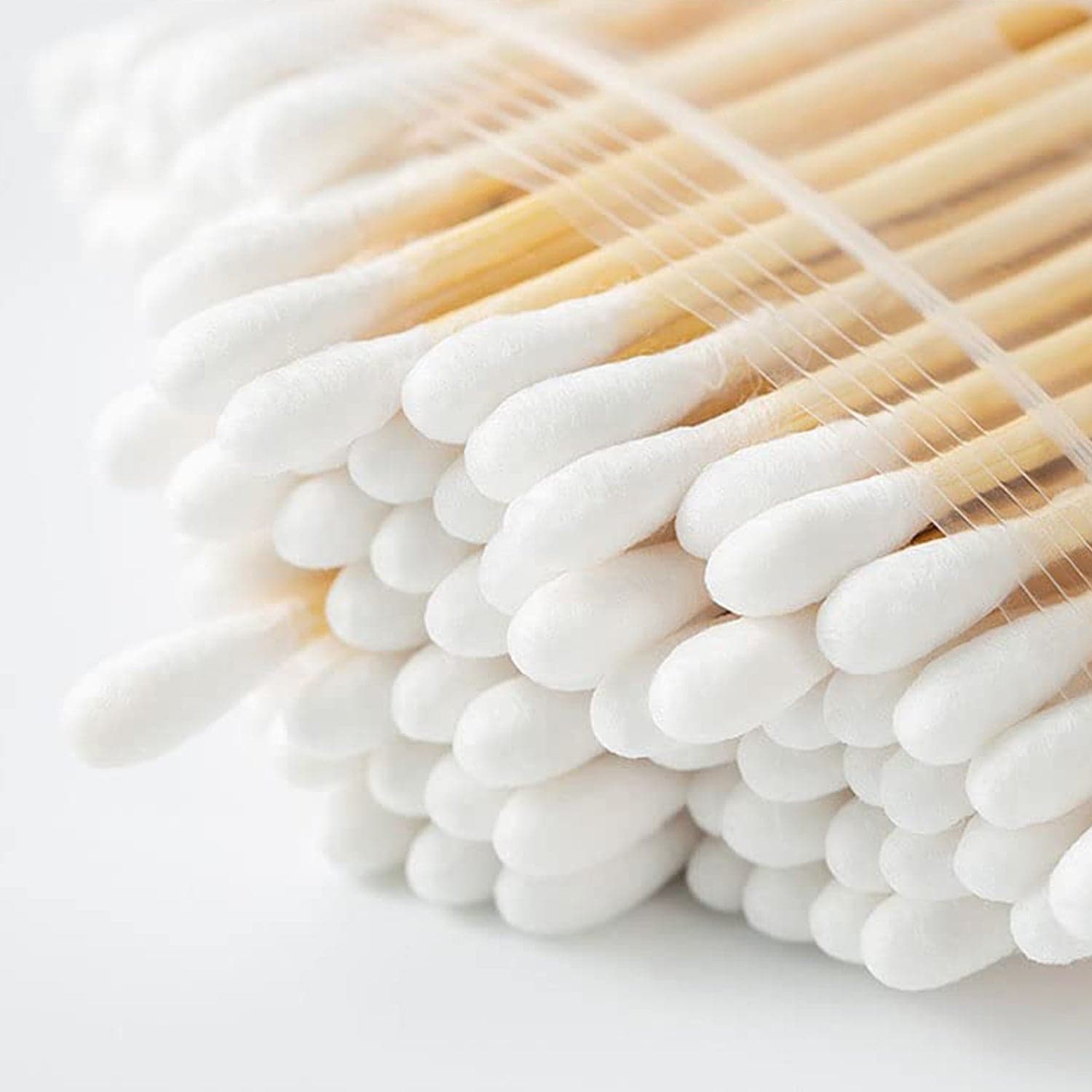 Eco-Friendly Bamboo Cotton Swabs with Wooden Handles (Pack of 20) thumbnail 3