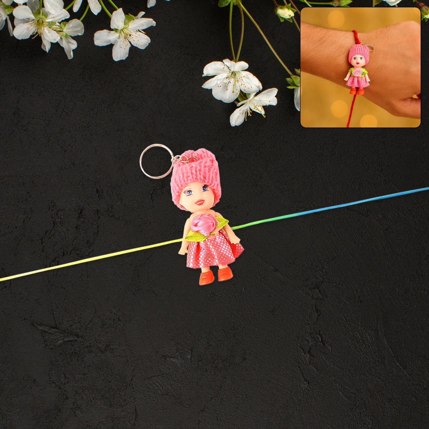 60084 Bht Yellow Doll Rakhi thumbnail 2