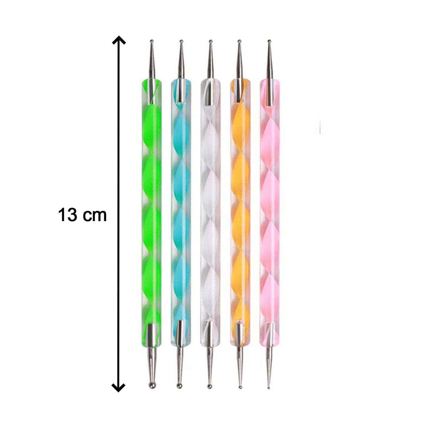 Nail Art Point Pen and Set Used by Women's for Their Fashion Purposes (Pack of 5Pcs) thumbnail 9