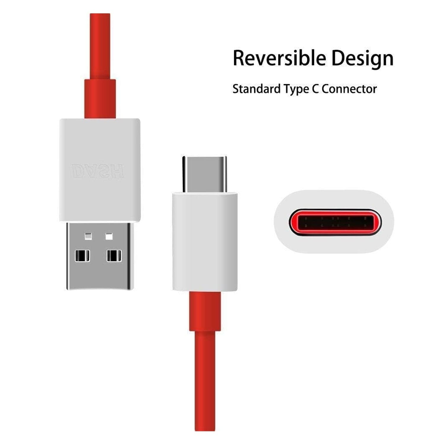 Unique Type C Dash Charging USB Cable for Fast Charging & Data Transfer (Red, 1 Meter) thumbnail 7