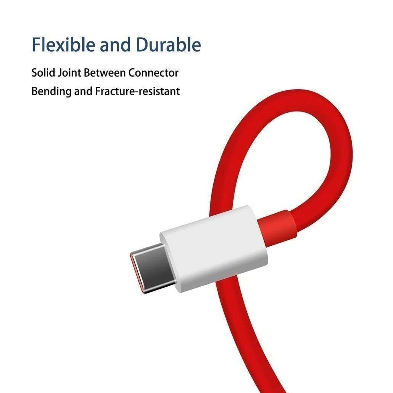 Unique Type C Dash Charging USB Cable for Fast Charging & Data Transfer (Red, 1 Meter) thumbnail 8