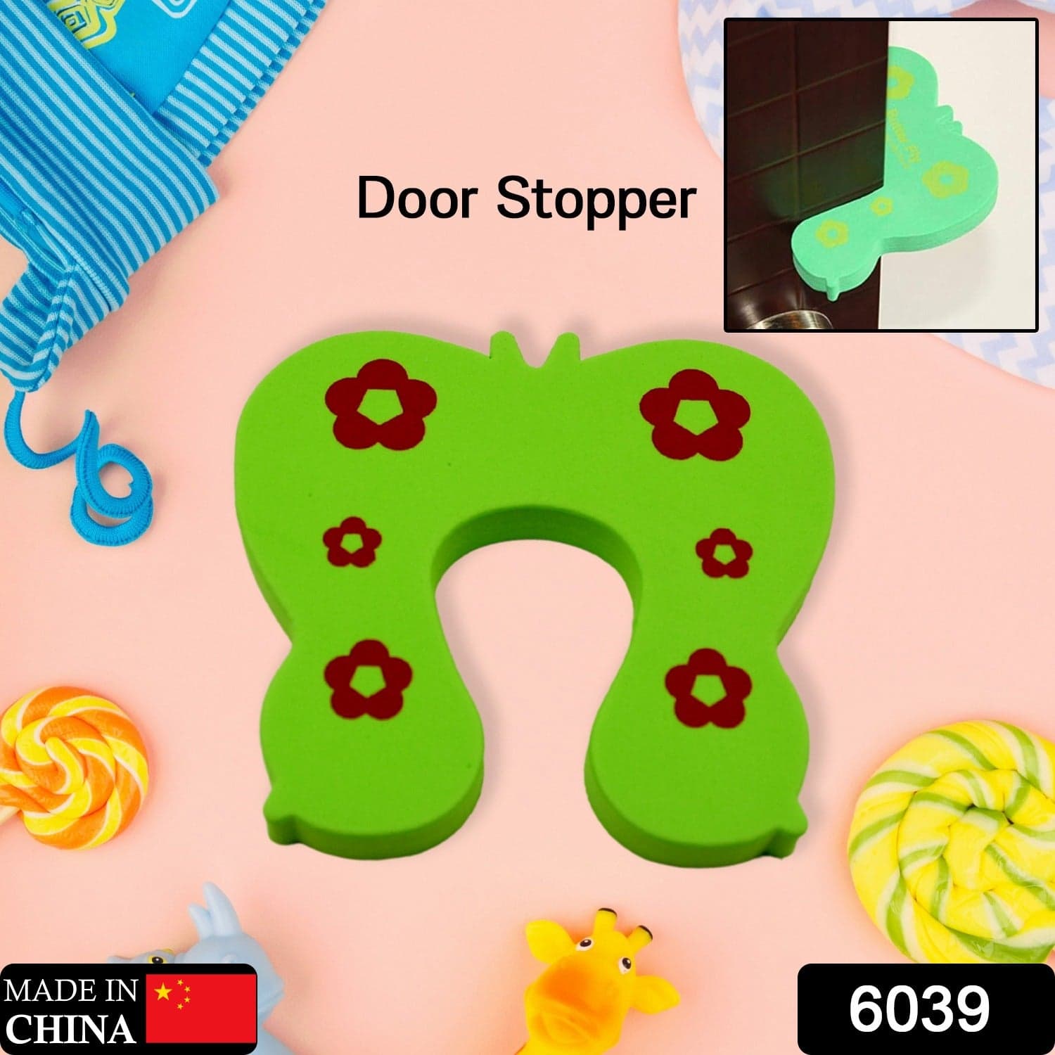 Kids Safety And Protection Finger Pich Door Guard, Baby Safety Cute Animal Security Door Stopper (1Pc) thumbnail 2