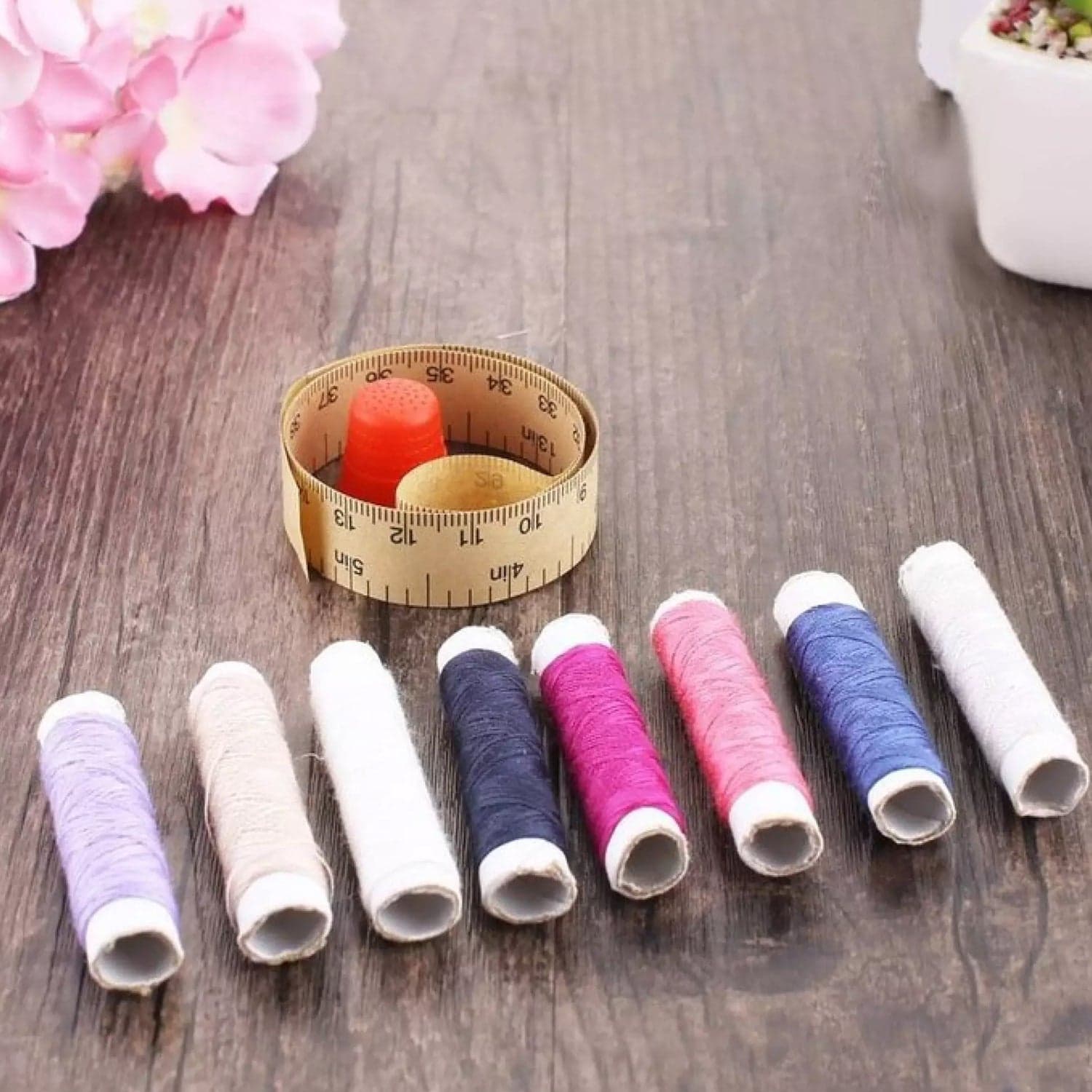 24 Pc Sewing Box used in storing of thread roles and sewing stuff including all home purposes. thumbnail 3