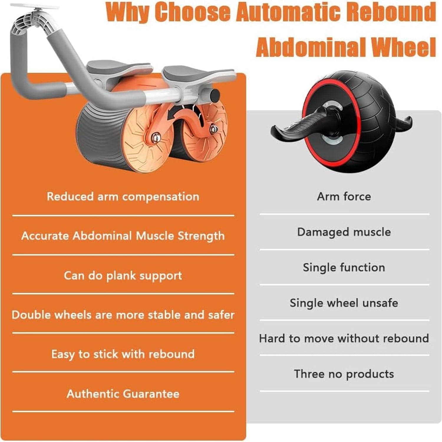 Automatic Rebound Abdominal Wheel thumbnail 7