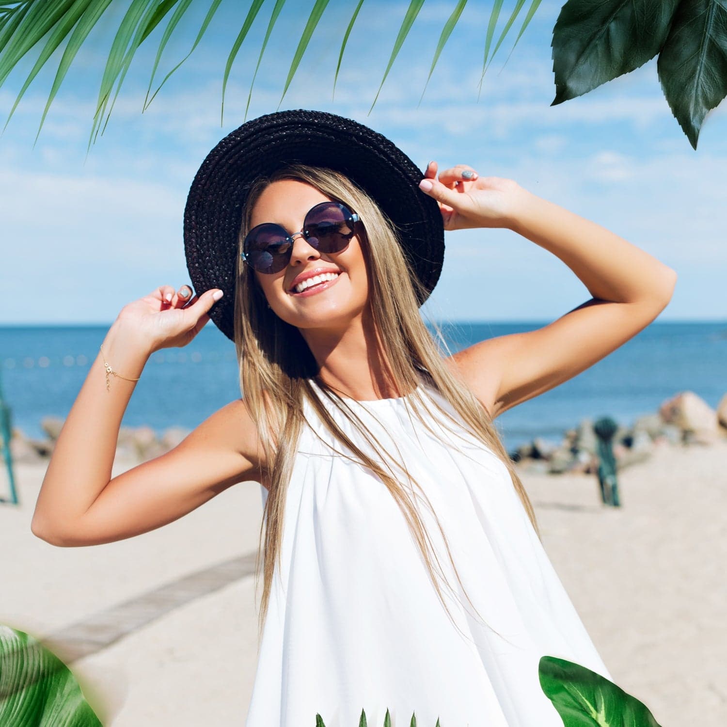 Girls UV Protection Hat - Premium Quality Sun Cap for Beach, Golf, Fishing (1pc) thumbnail 3