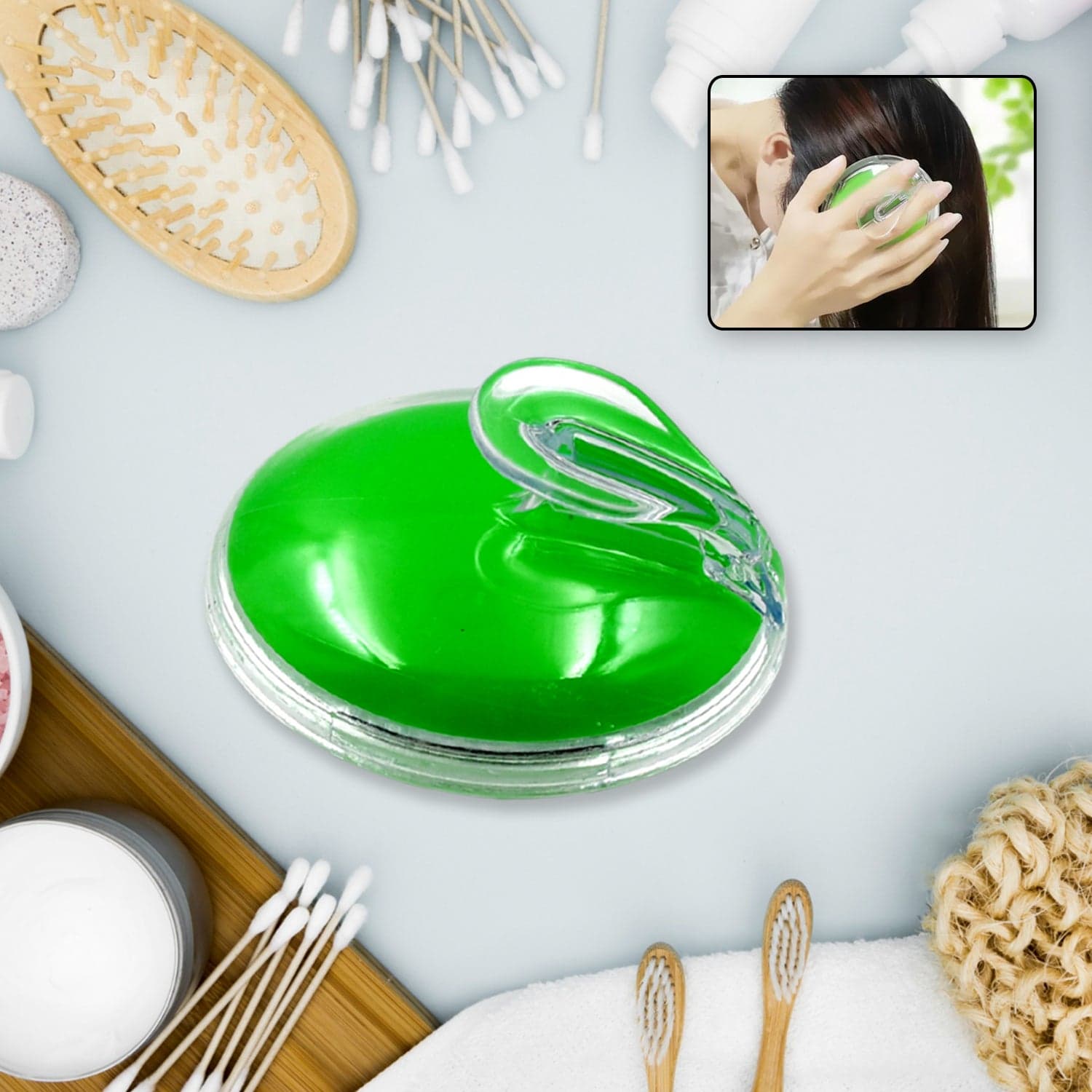 Silicone Head Massager - Unisex, For Head Massage At Home Or Office, Suitable For All Genders thumbnail 1
