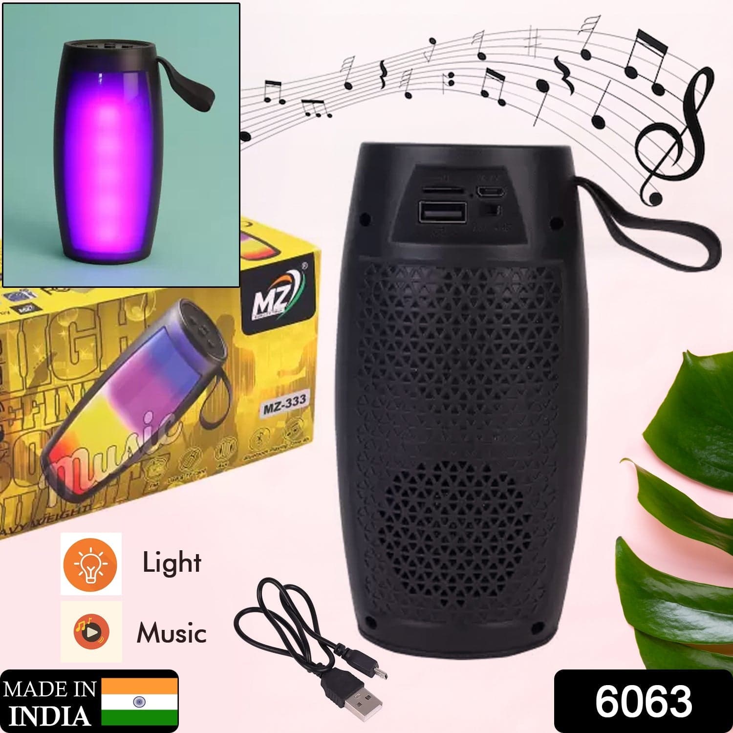 Wireless Bluetooth Speaker Disco Light Speaker For Traveling  thumbnail 2