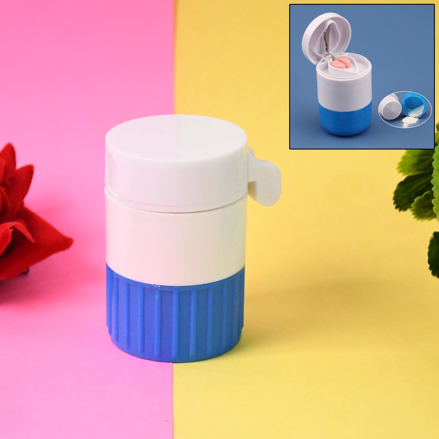 4-in-1 Medicine Cutter, Crusher, Storage Box for Pills thumbnail 1