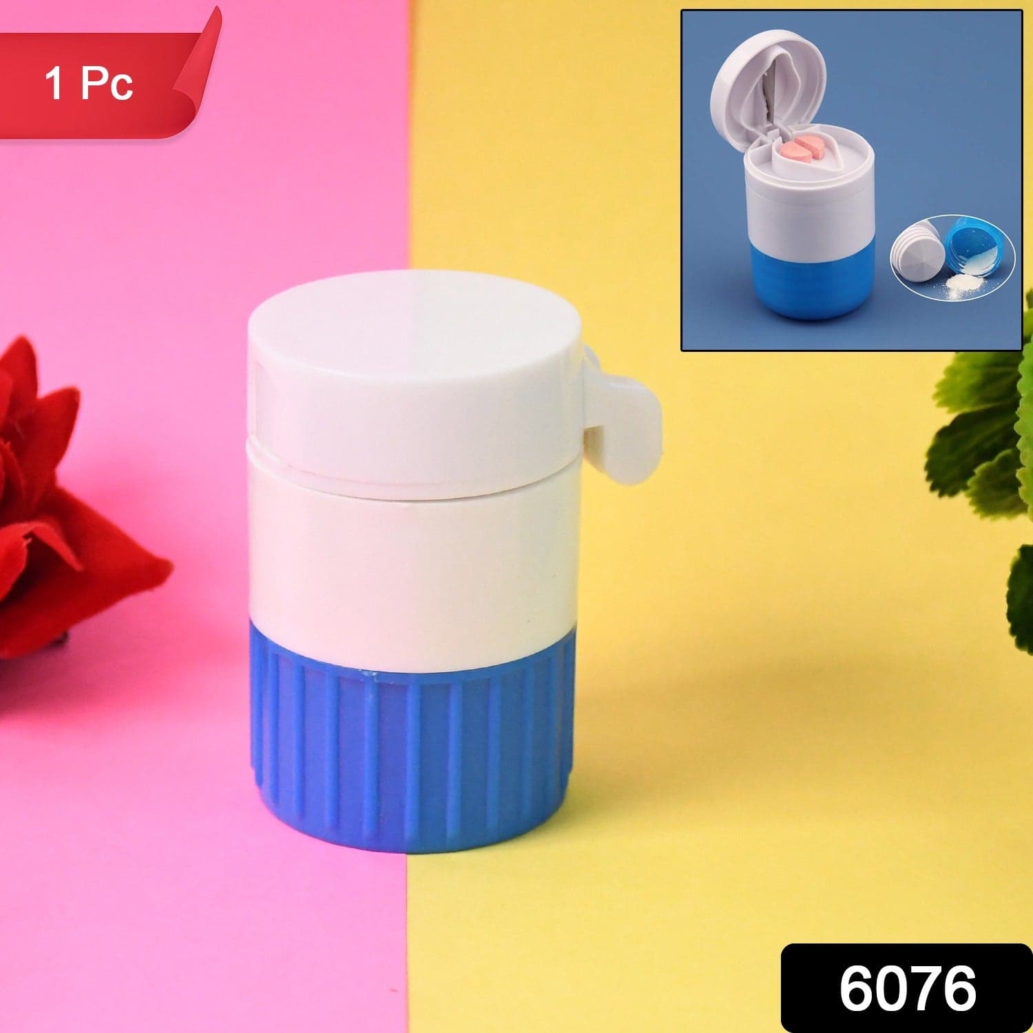 4-in-1 Medicine Cutter, Crusher, Storage Box for Pills thumbnail 2