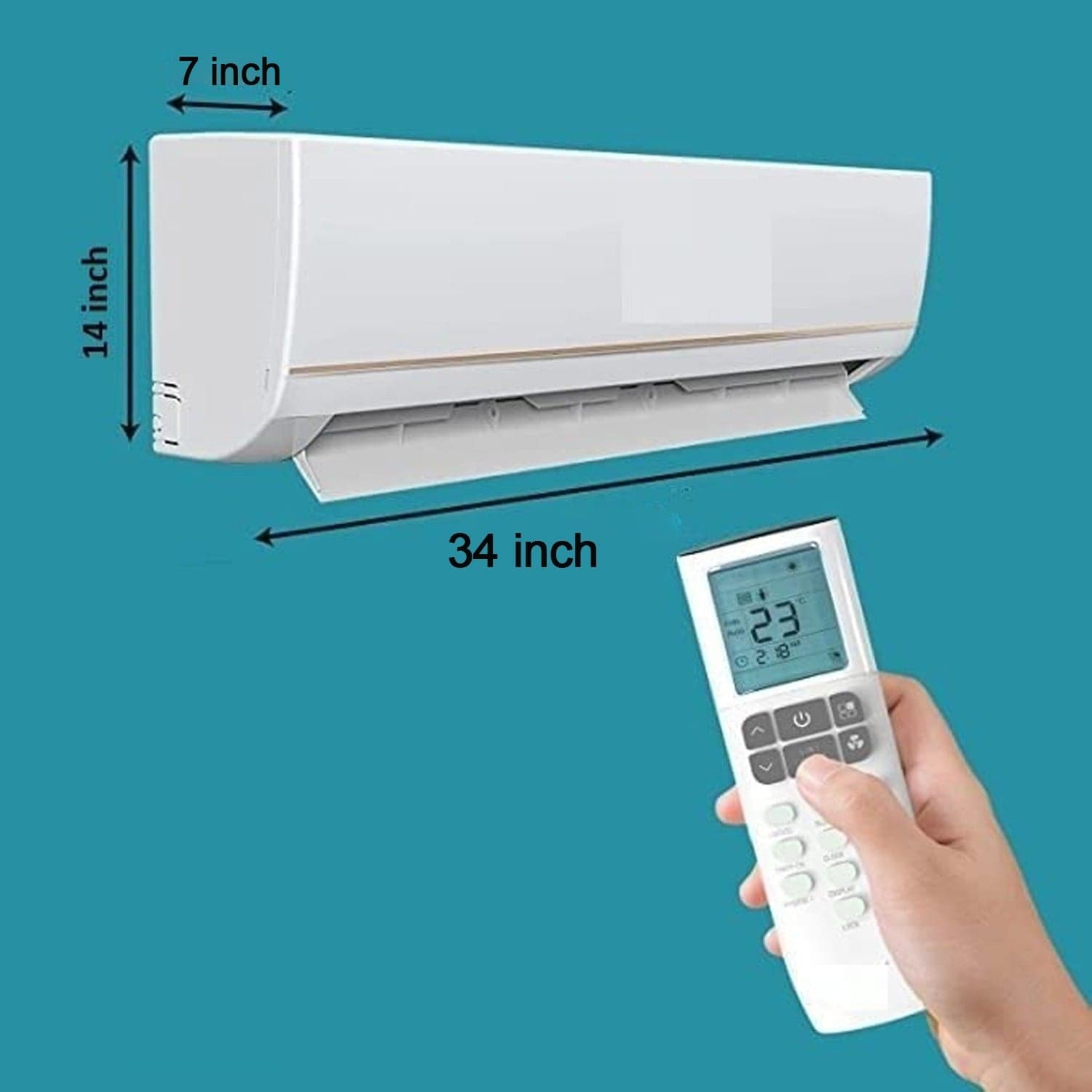Folding Split AC Dust Cover of Washable, Dustproof (1 Pc, approx 1 Ton) thumbnail 4