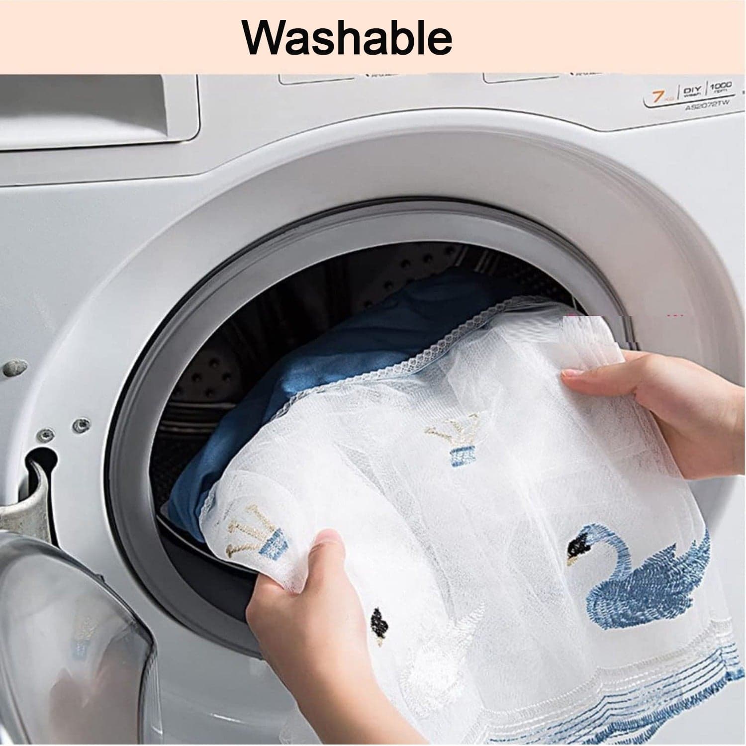 Folding Split AC Dust Cover of Washable, Dustproof (1 Pc, approx 1 Ton) thumbnail 6