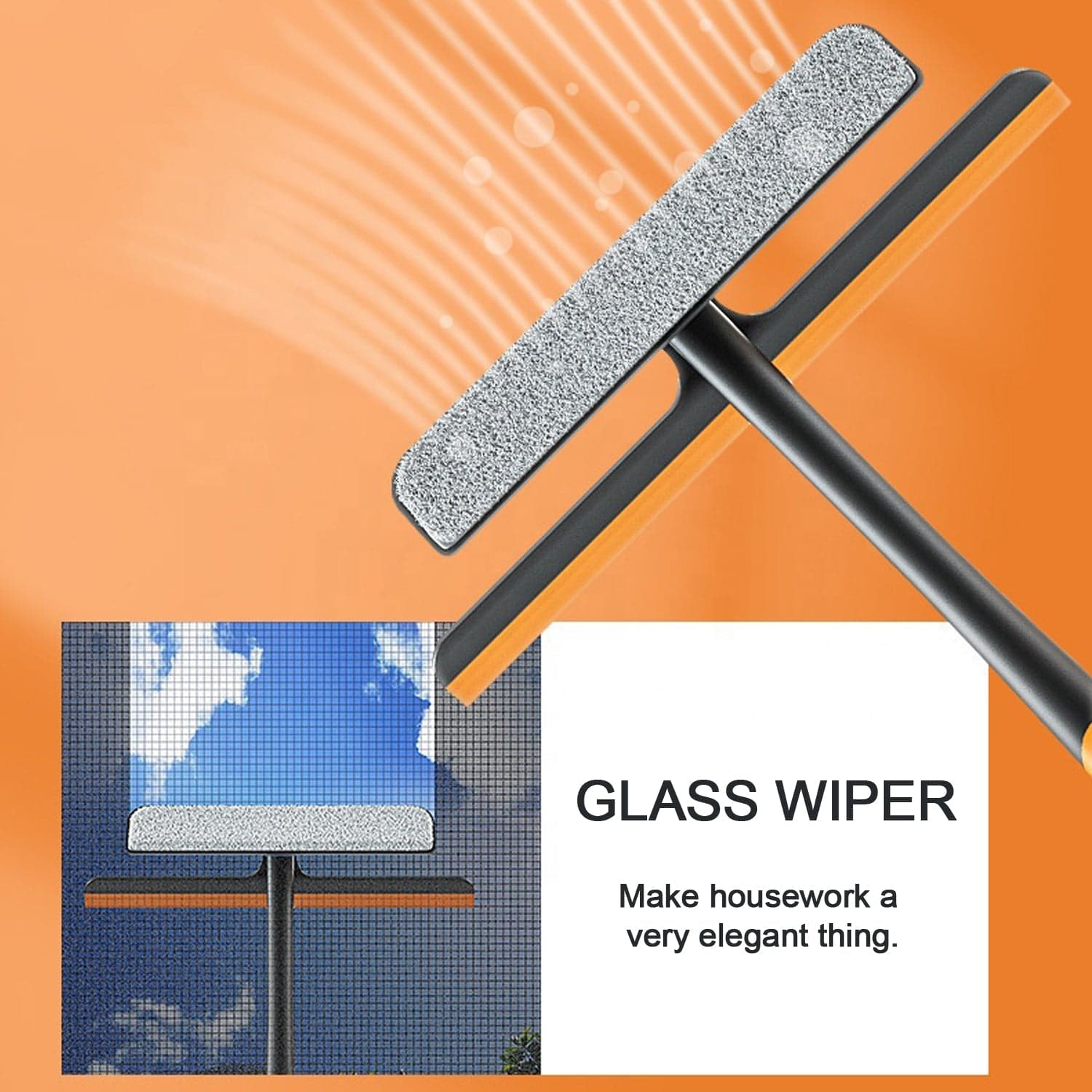 Plastic 3 In 1 Rotatable Double Side Design Cleaning Brush Glass Wiper For Glass Window ID-6087a thumbnail 9