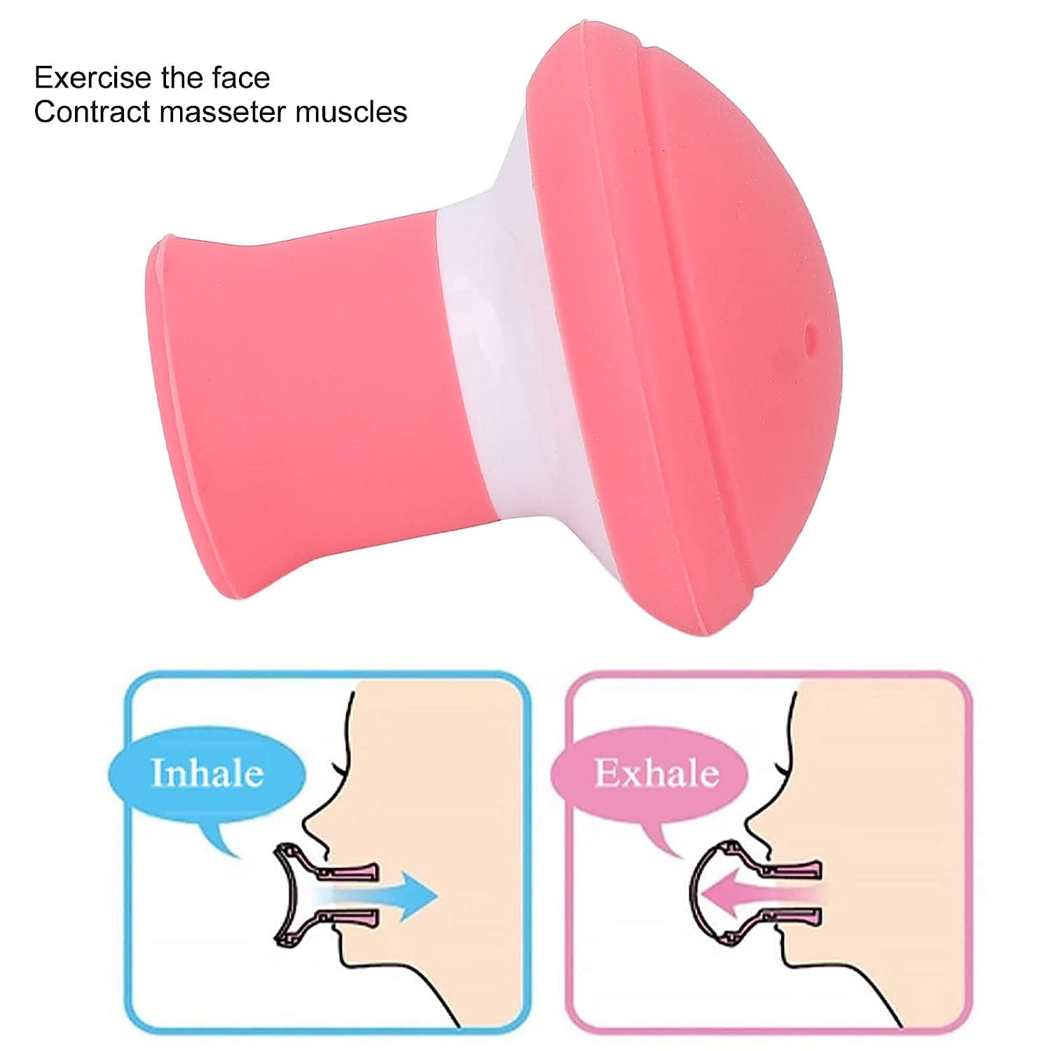 Silicone Facial Jaw Exerciser Breathing Type Face Slimmer thumbnail 5