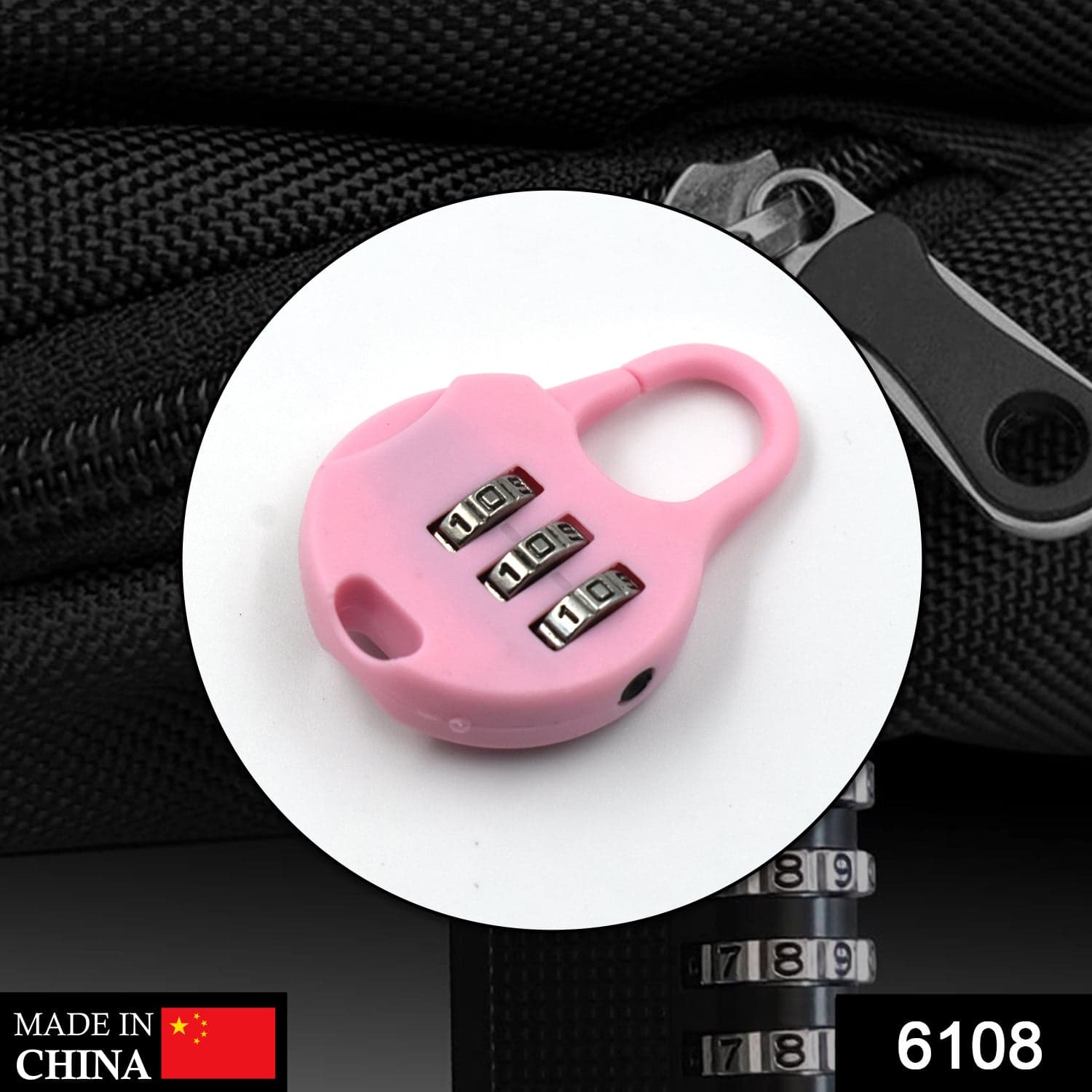 3 Digit Zipper Lock and zipper tool used widely in all security purposes of zipper materials. thumbnail 2