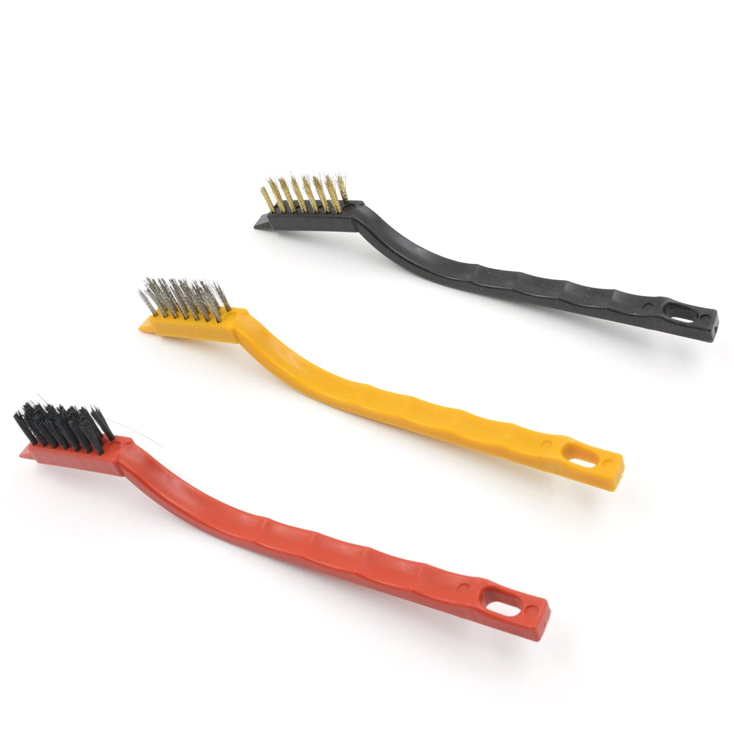 Mini Wire Brush Set - Brass, Nylon, Steel for Cleaning & Rust Removal (3 Pcs Set) thumbnail 14