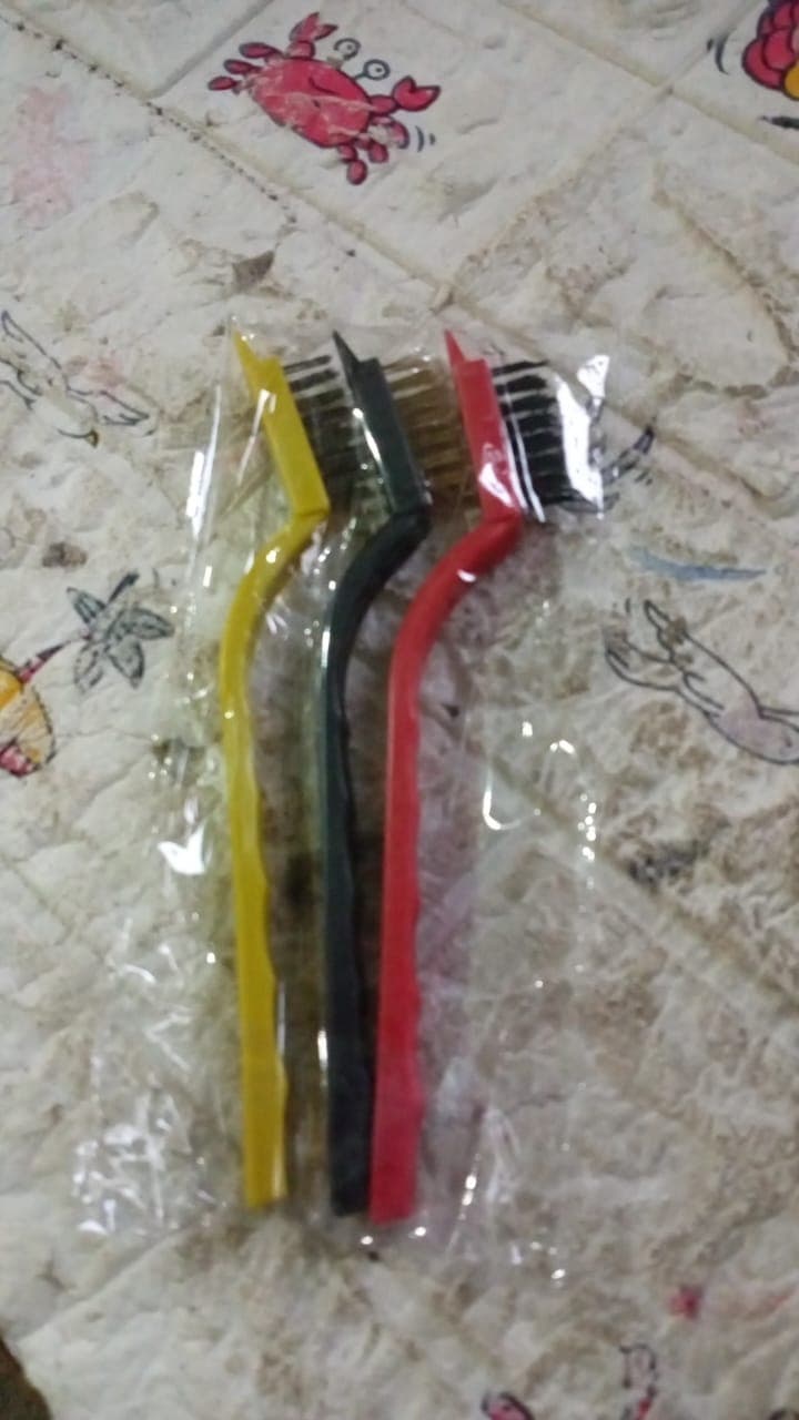 Mini Wire Brush Set - Brass, Nylon, Steel for Cleaning & Rust Removal (3 Pcs Set) thumbnail 15