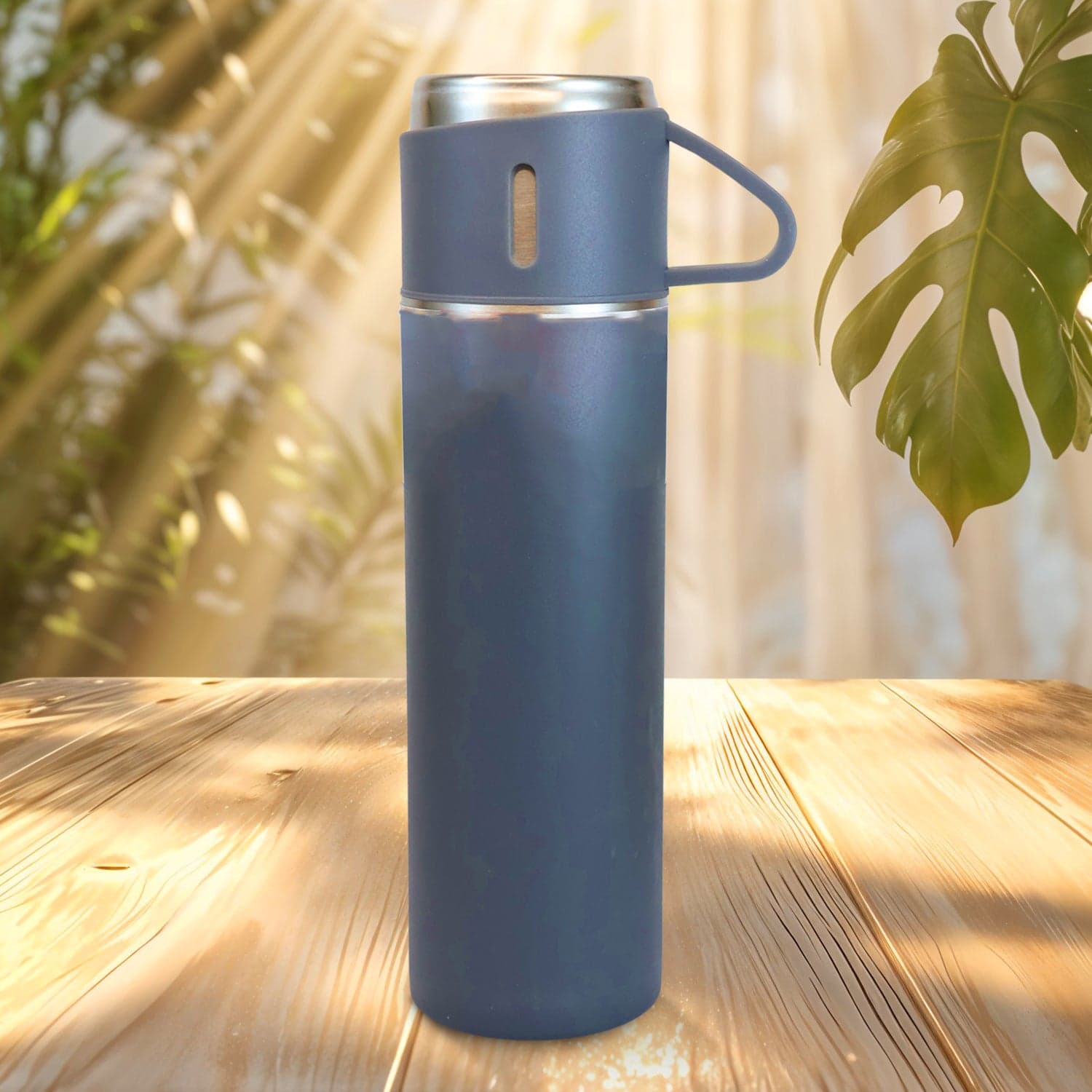 Stainless Steel Double Wall Insulated Flask Bottle With Cup (500ml Approx) thumbnail 1