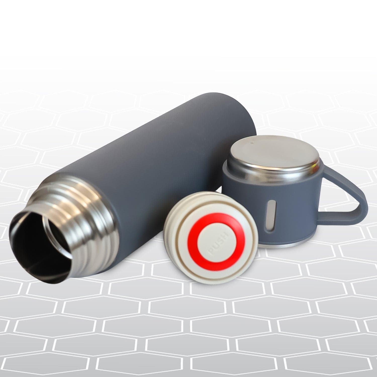 Stainless Steel Double Wall Insulated Flask Bottle With Cup (500ml Approx) thumbnail 4