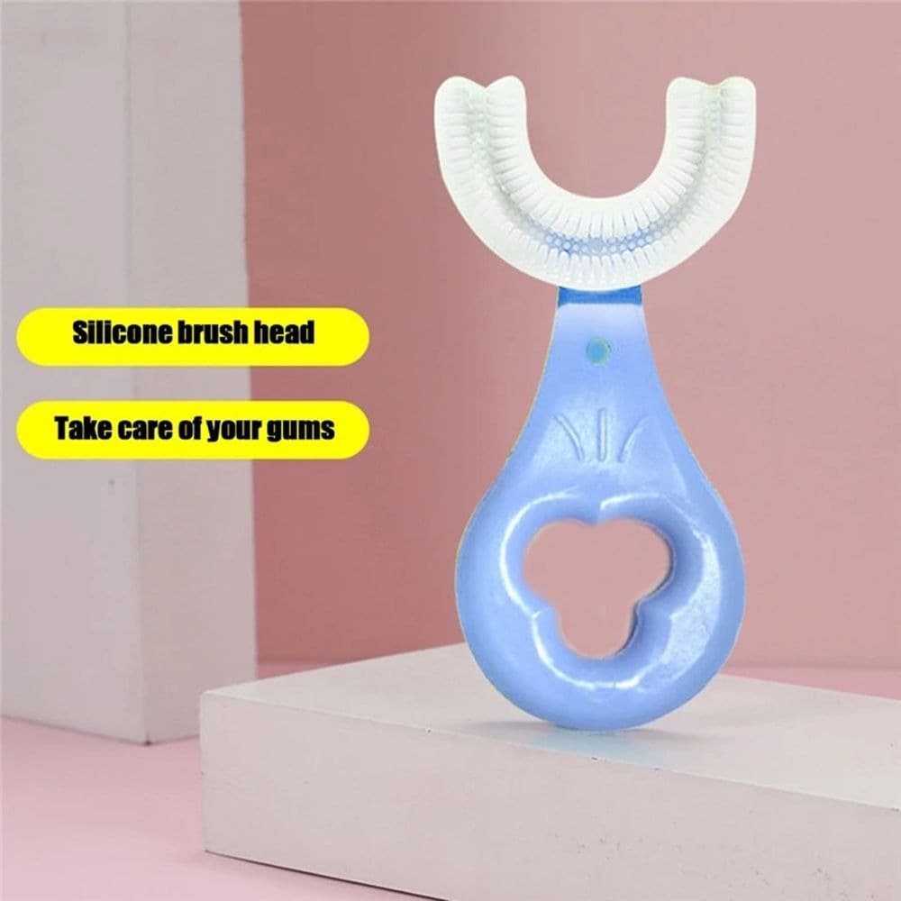 U Shape Kids Toothbrush for kids with effective care and performance. thumbnail 4