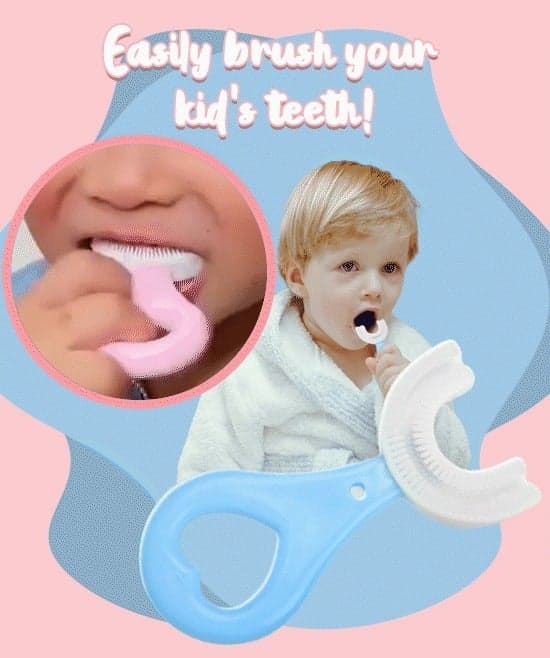 U Shape Kids Toothbrush for kids with effective care and performance. thumbnail 6