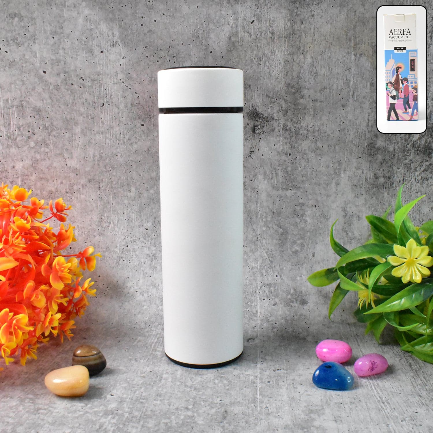Stainless Steel Vacuum Flask with Digital Temperature Display thumbnail 1