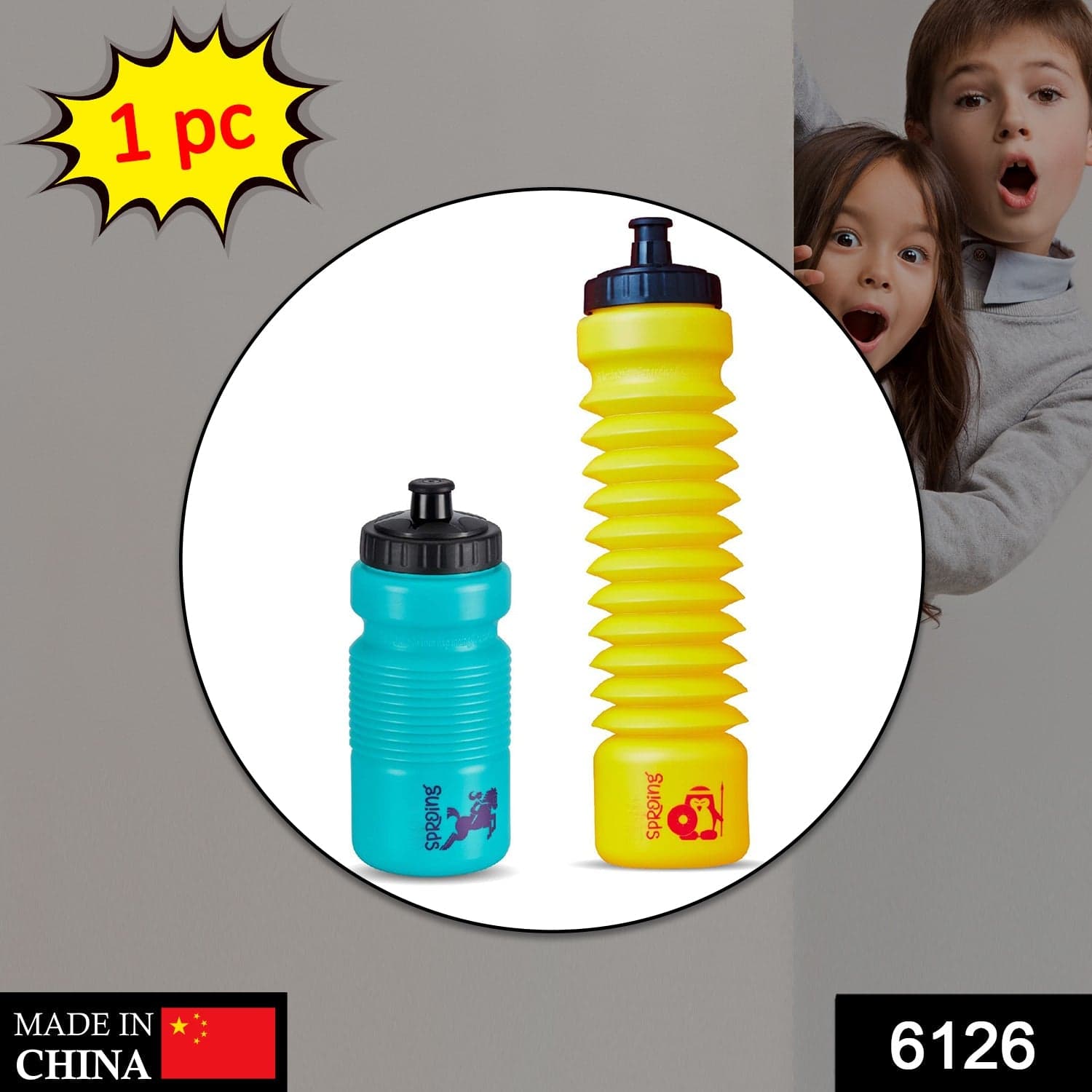 Pull N Stretch Water Bottle For Storing Drinking Water Used In Many Places Like School thumbnail 2