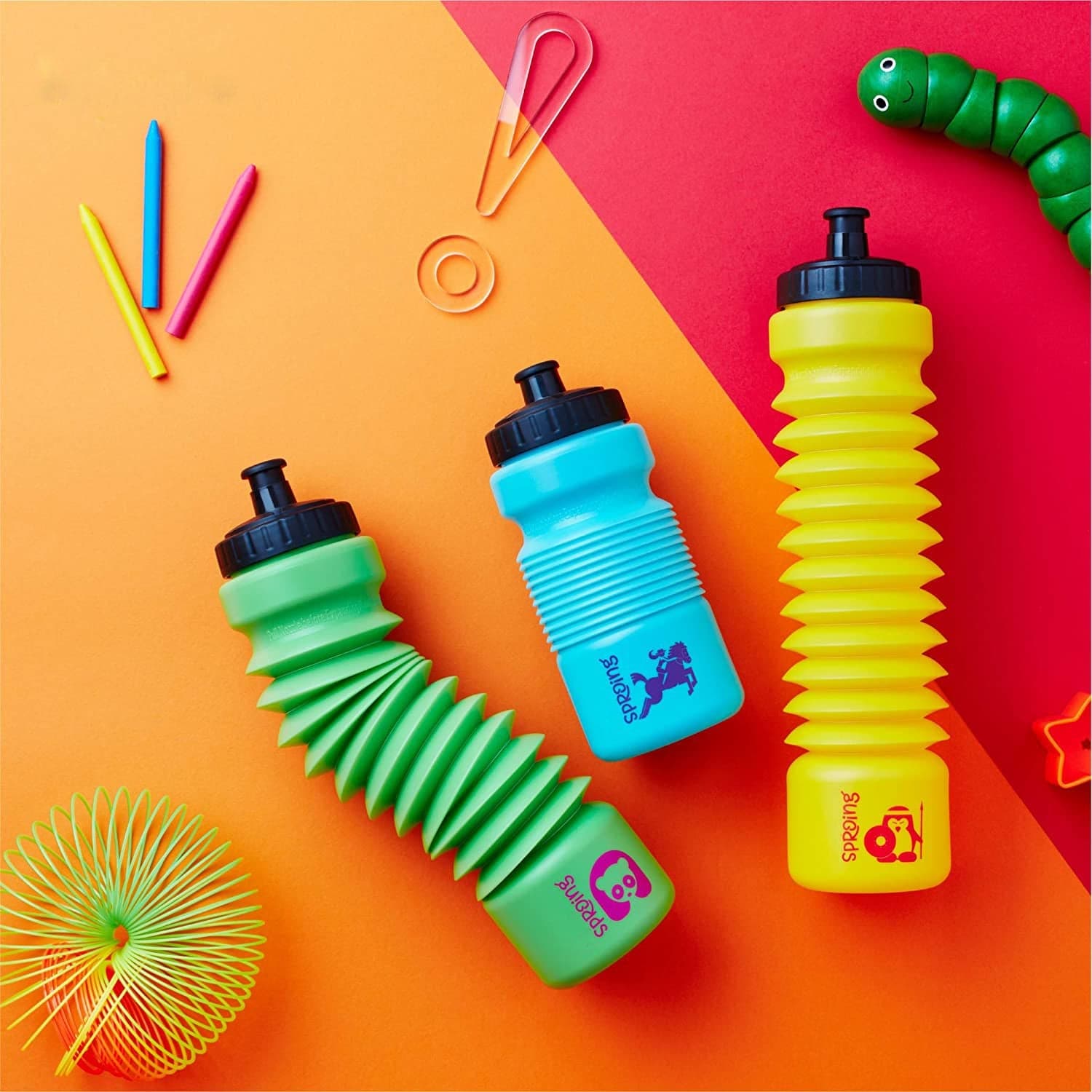 Pull N Stretch Water Bottle For Storing Drinking Water Used In Many Places Like School thumbnail 3