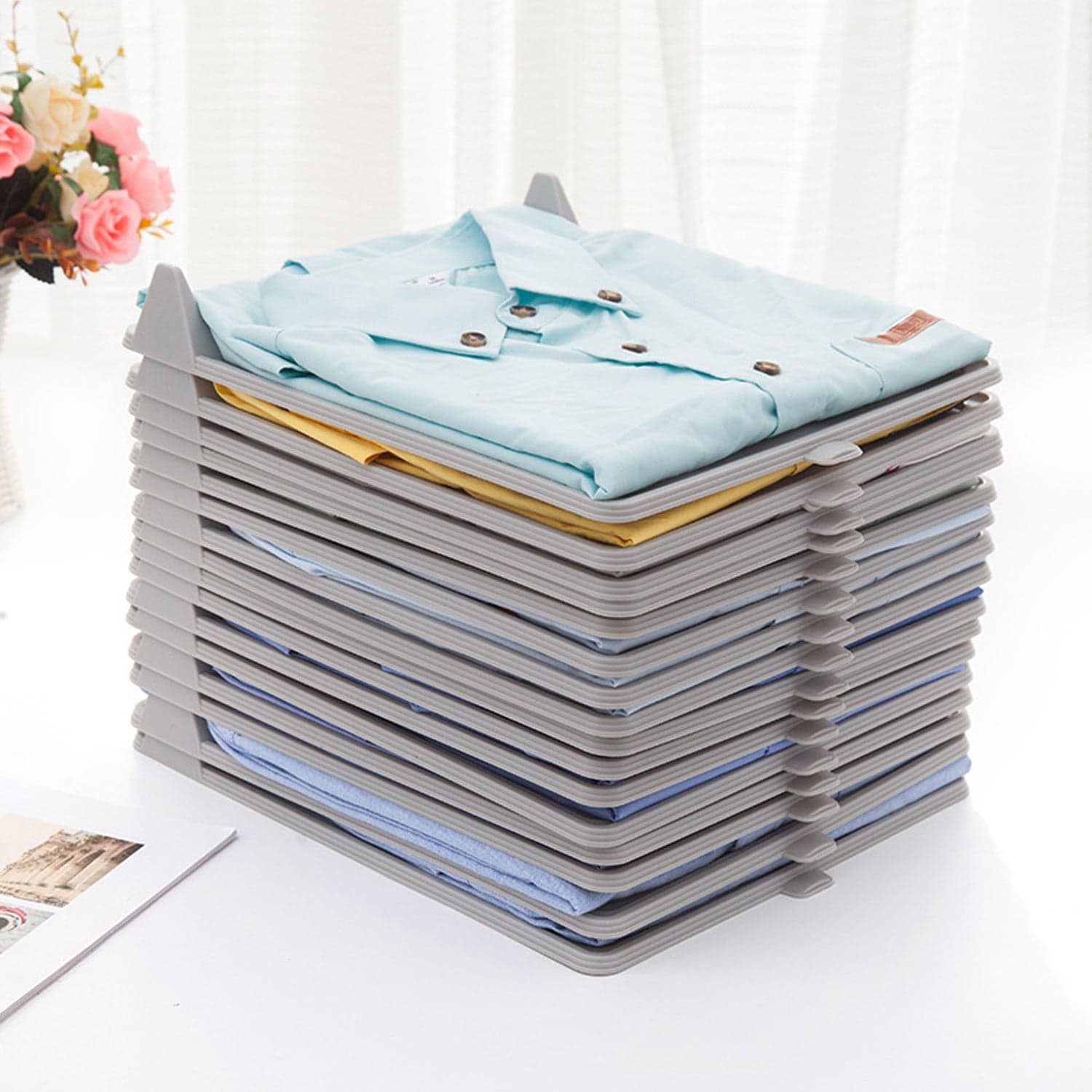 Cloth Organizer Of Ideal For Household & Ironing Shops For Neat Fabric Storage (1 Pc thumbnail 1