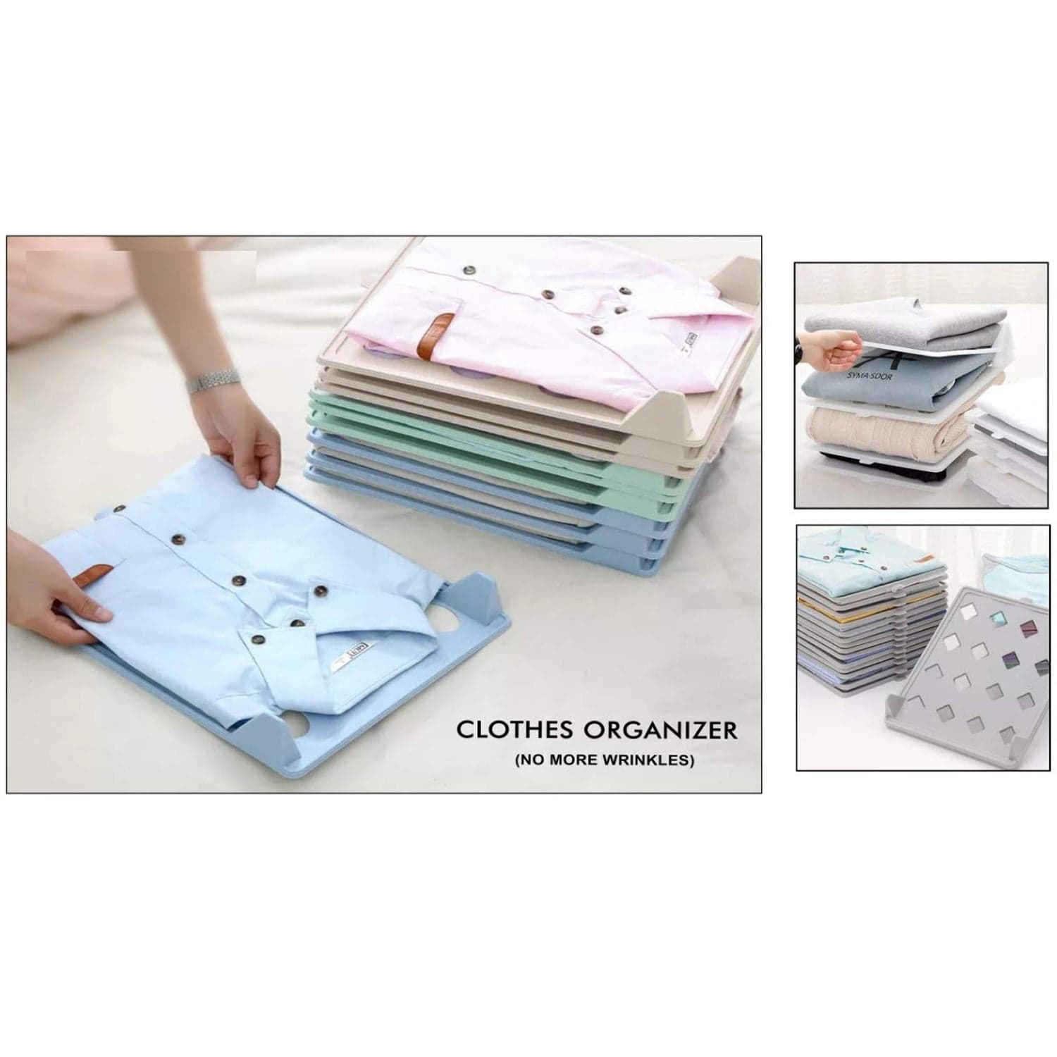 Cloth Organizer Of Ideal For Household & Ironing Shops For Neat Fabric Storage (1 Pc thumbnail 10