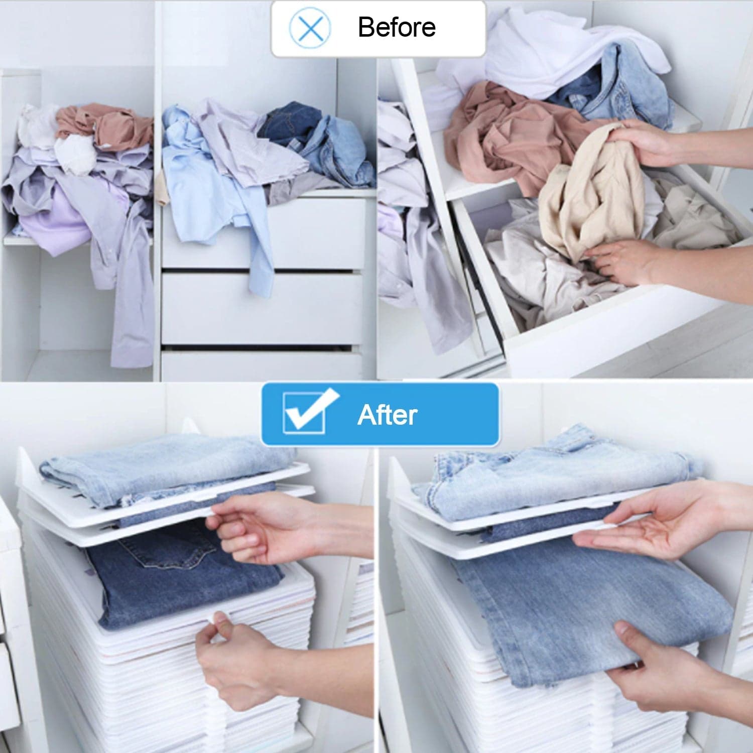 Cloth Organizer Of Ideal For Household & Ironing Shops For Neat Fabric Storage (1 Pc thumbnail 6