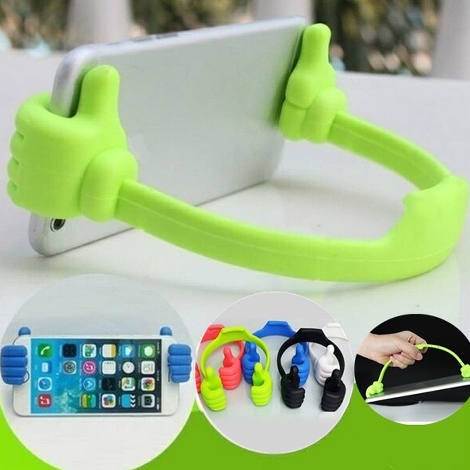 4 Pc Hand Shape Mobile Stand used in all kinds of places including household and offices as a mobile supporting stand. thumbnail 13