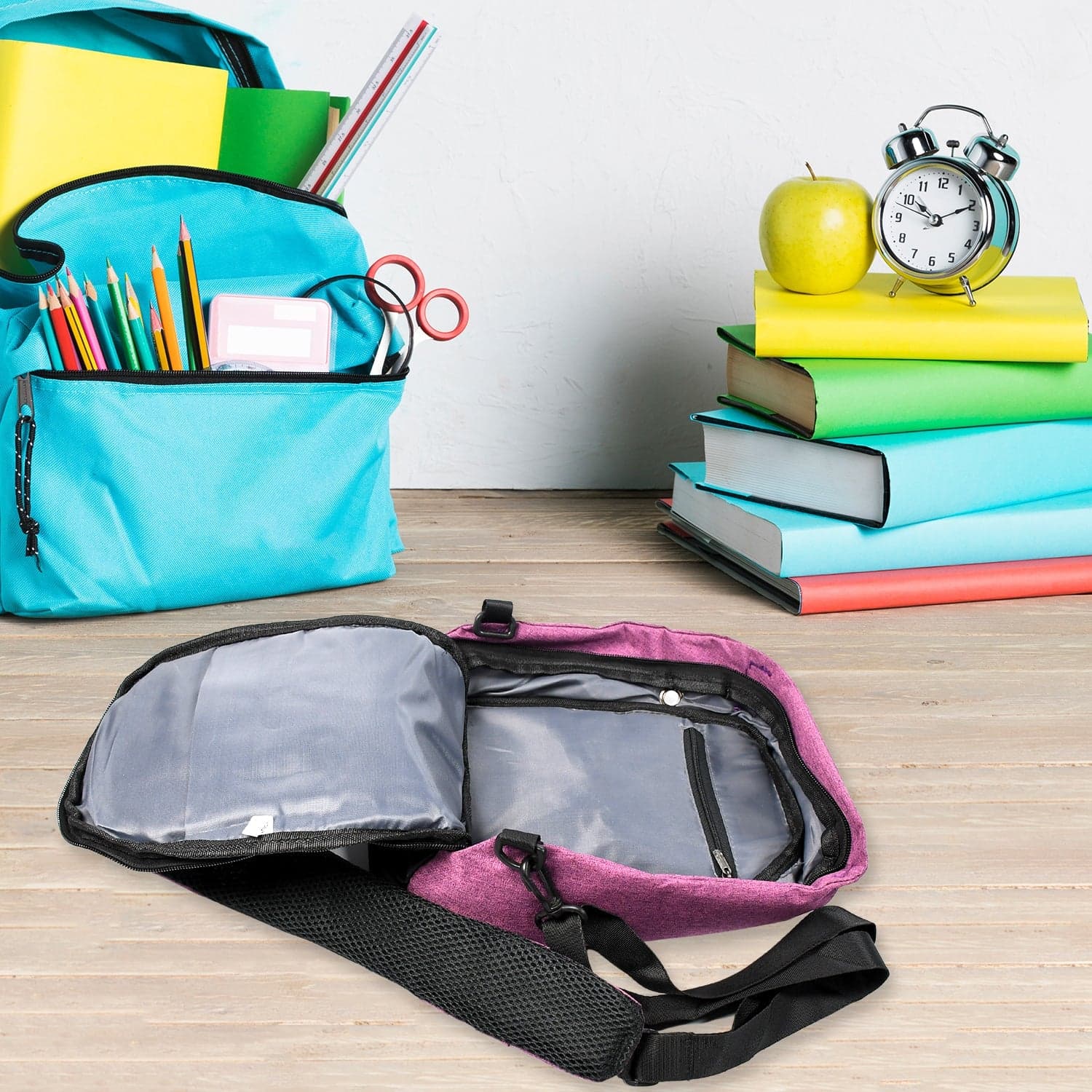 Waterproof Anti-Theft Crossbody Sling Bag of PU Leather with USB Charging thumbnail 9