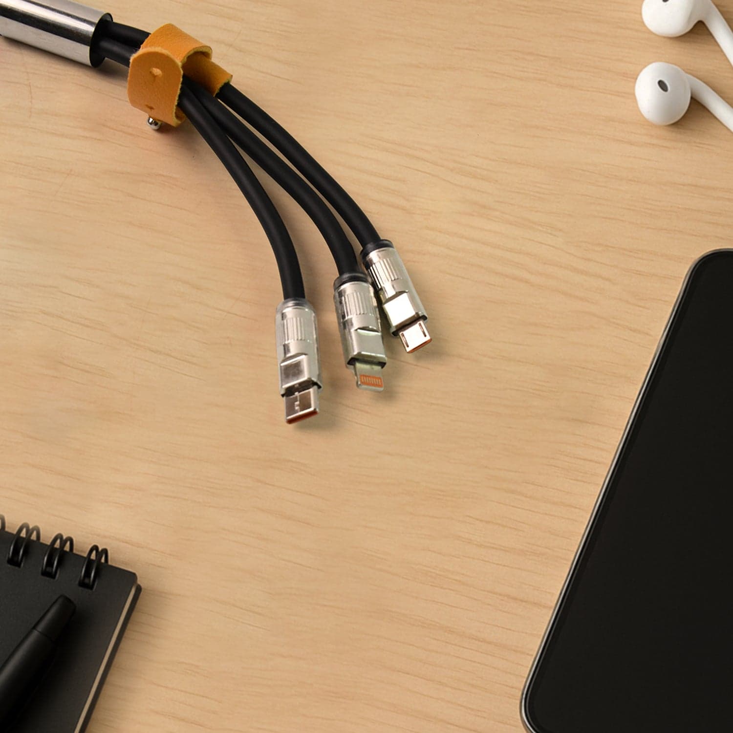 3 in 1 Multi Super Fast Charging Cable (1 Pc / 2 Mtr.) thumbnail 7