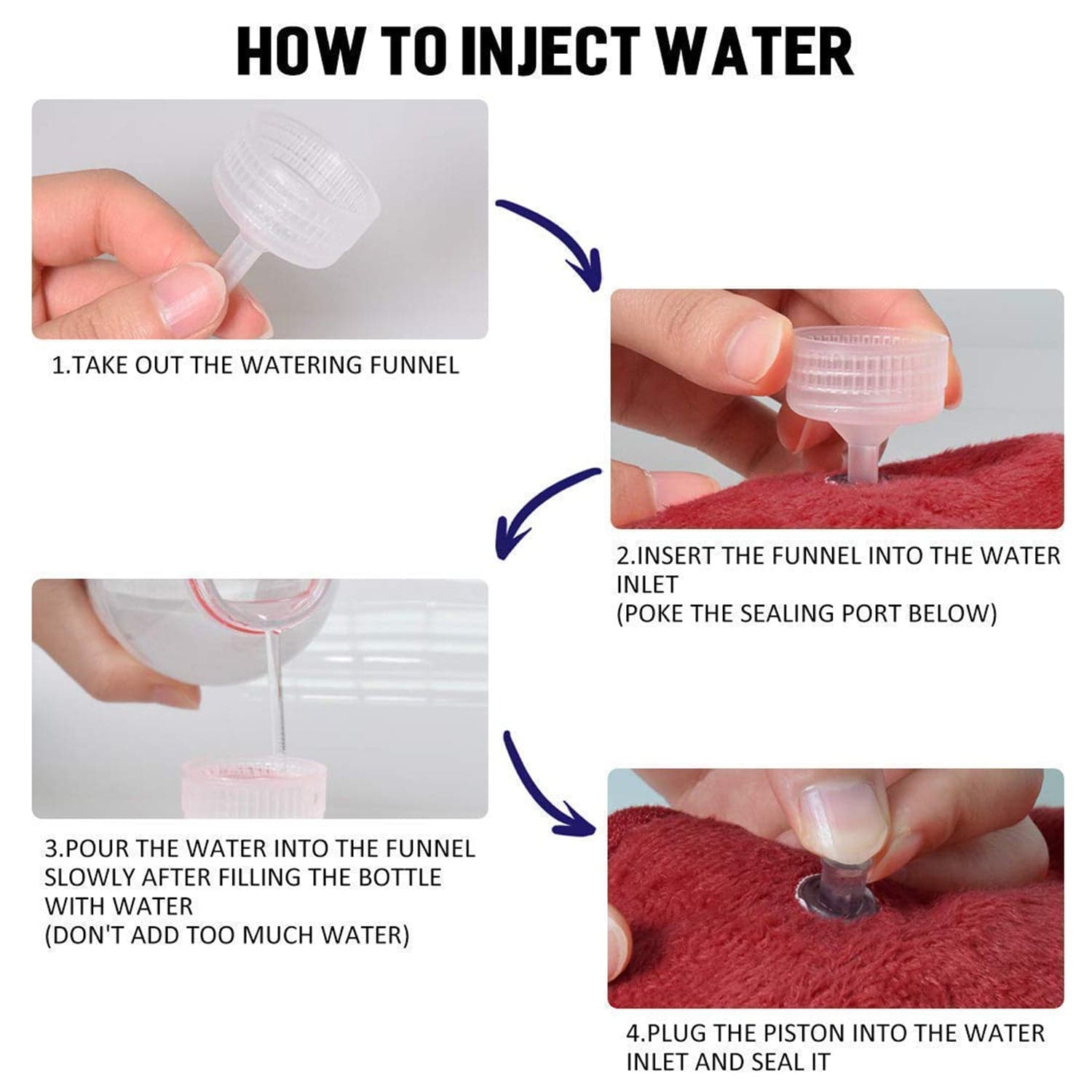 5 Pc Hot Water Bag in Water Stopper used as a stopper while injecting nails on walls etc. thumbnail 8
