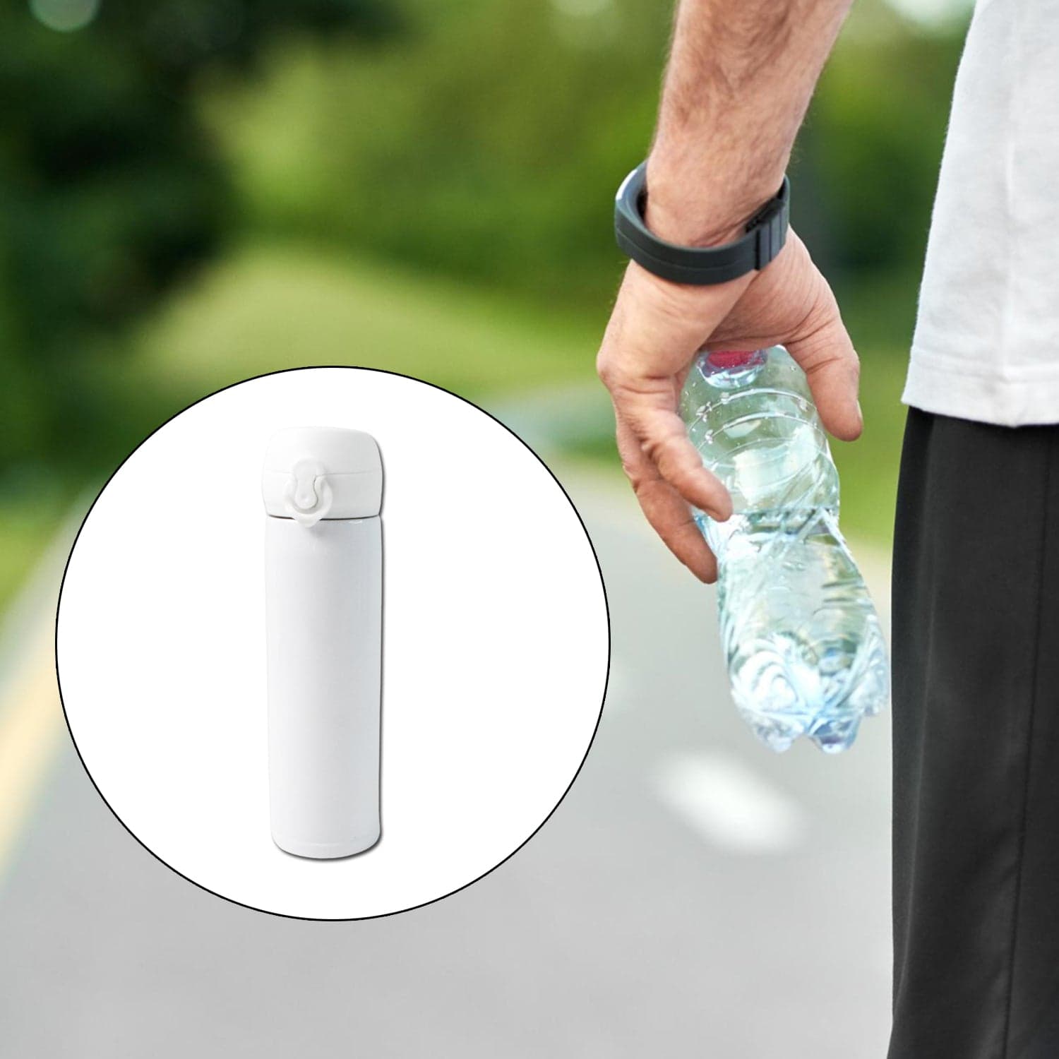 Stainless Steel Insulated Reusable Kids Water Bottle (500 ML Approx) thumbnail 3