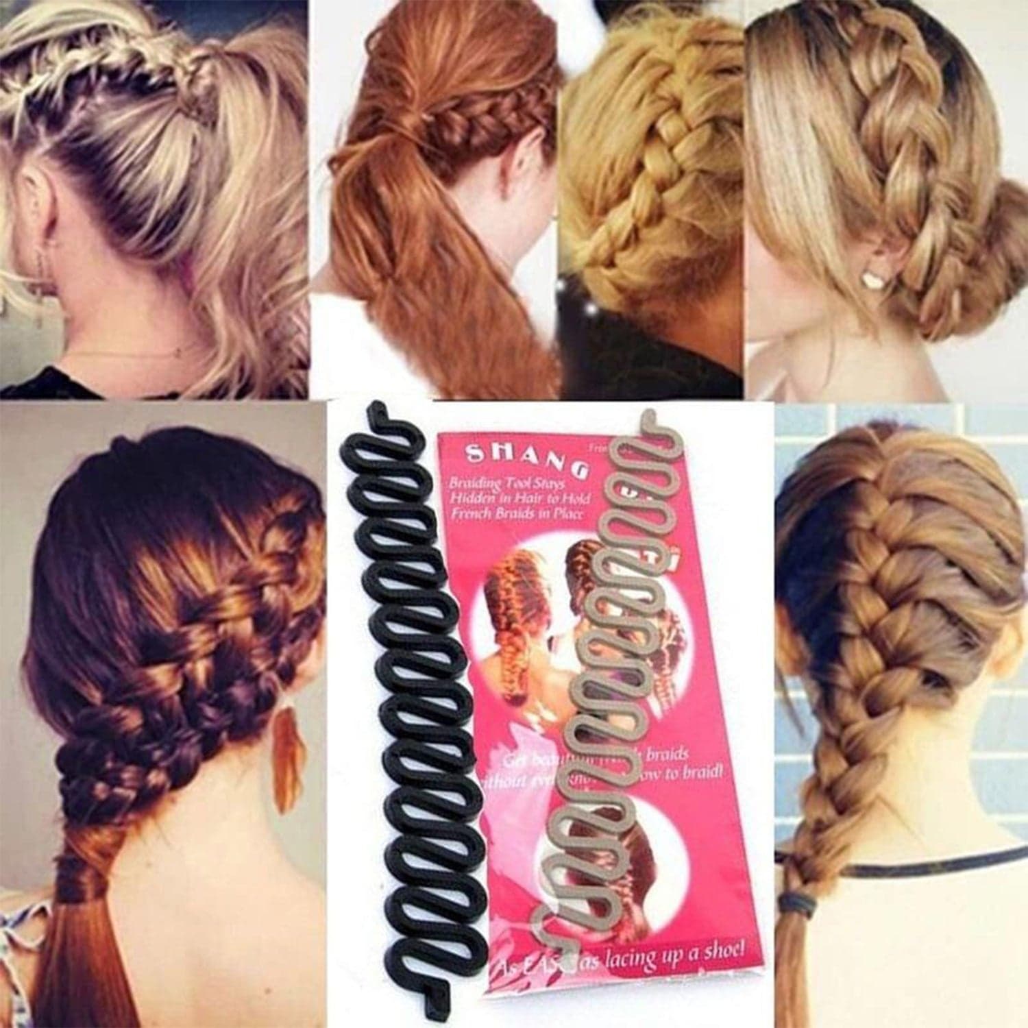 Fishbone Bun Maker Widely Used By Women'S For Making Their Hair Looks Like A Fish Tail And All And It Used In Many Kinds Of Places Like Household thumbnail 6