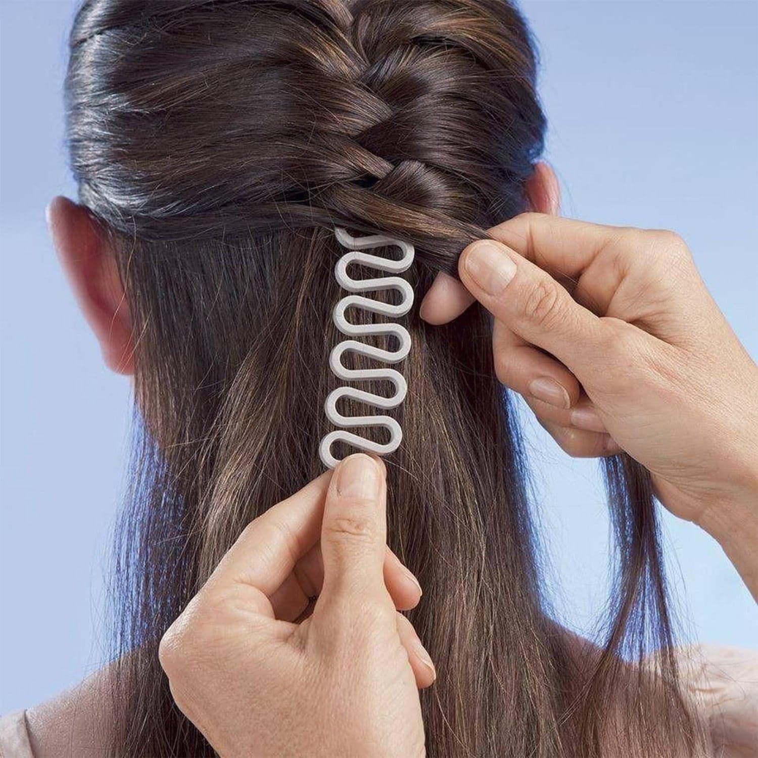 Fishbone Bun Maker Widely Used By Women'S For Making Their Hair Looks Like A Fish Tail And All And It Used In Many Kinds Of Places Like Household thumbnail 7