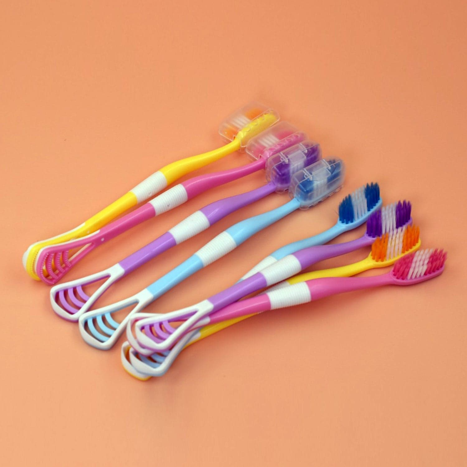 8 Pc 2-in-1 Toothbrush Case for Family Use thumbnail 3