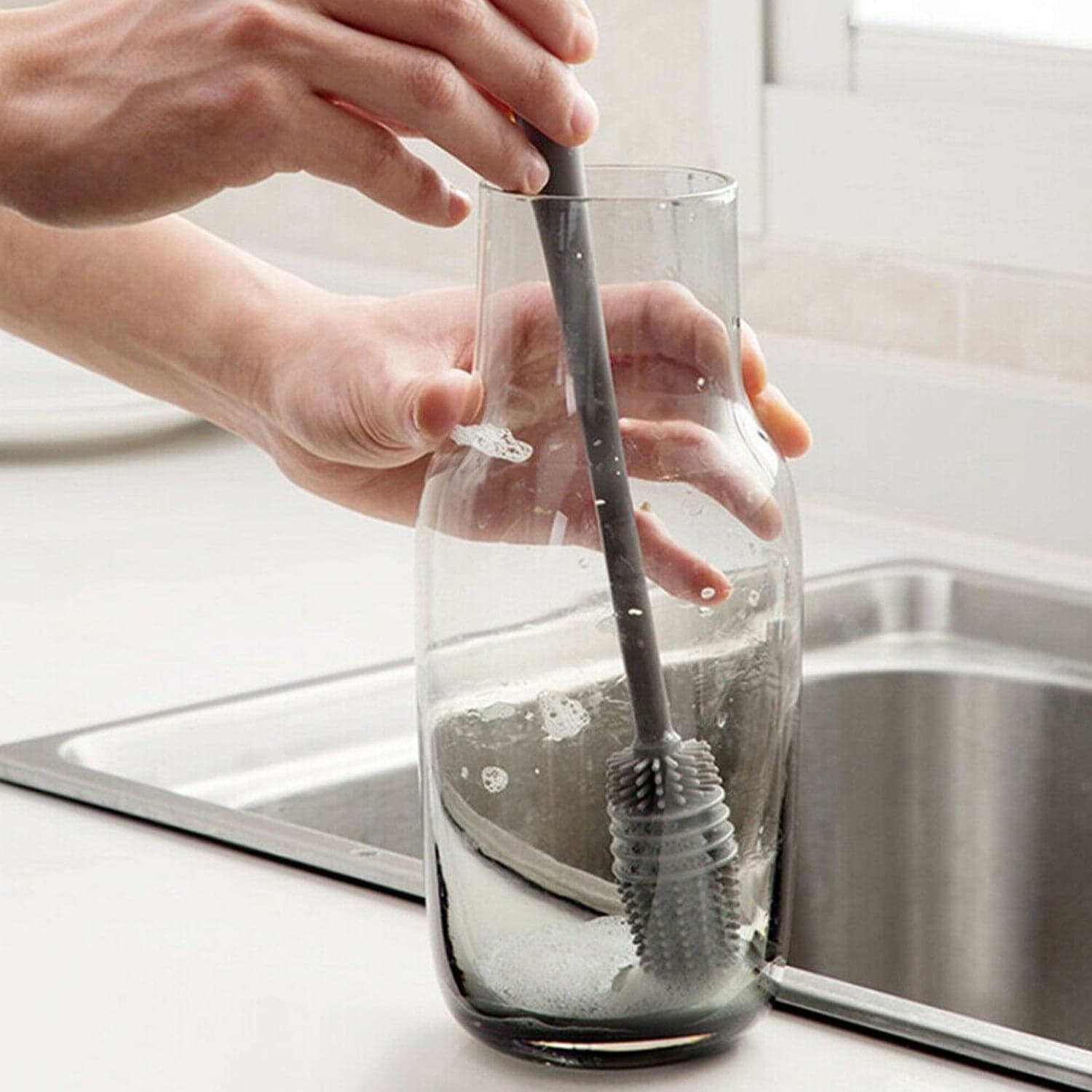 Multipurpose Bottle Cleaning Brush: Kitchen Tool thumbnail 1