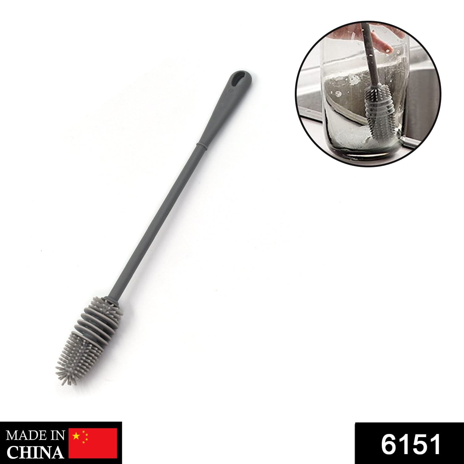 Multipurpose Bottle Cleaning Brush: Kitchen Tool thumbnail 2