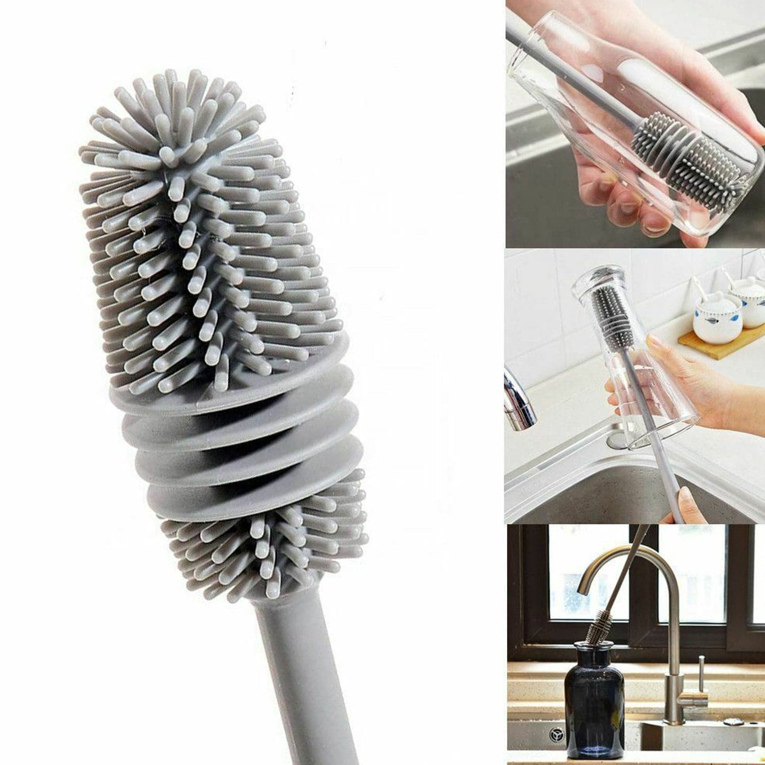 Multipurpose Bottle Cleaning Brush: Kitchen Tool thumbnail 8
