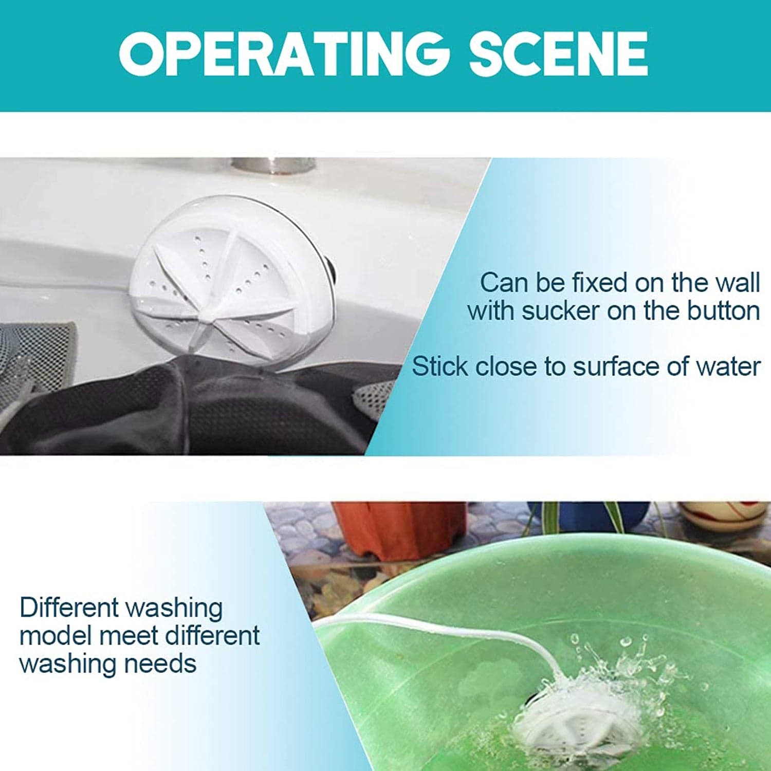 USB turbine wash used while washing cloths in all kinds of places mostly household bathrooms. thumbnail 4