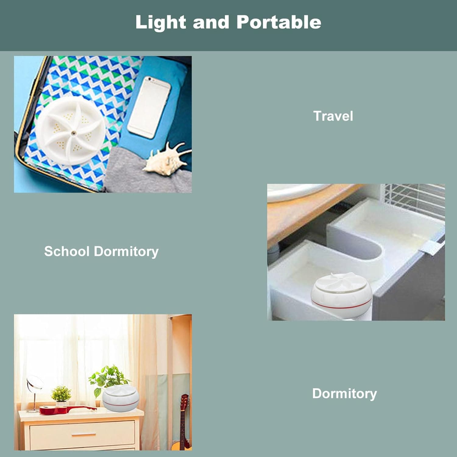 Mini Turbo Washing Machine Of Portable Usb-Powered Washer For Home thumbnail 3