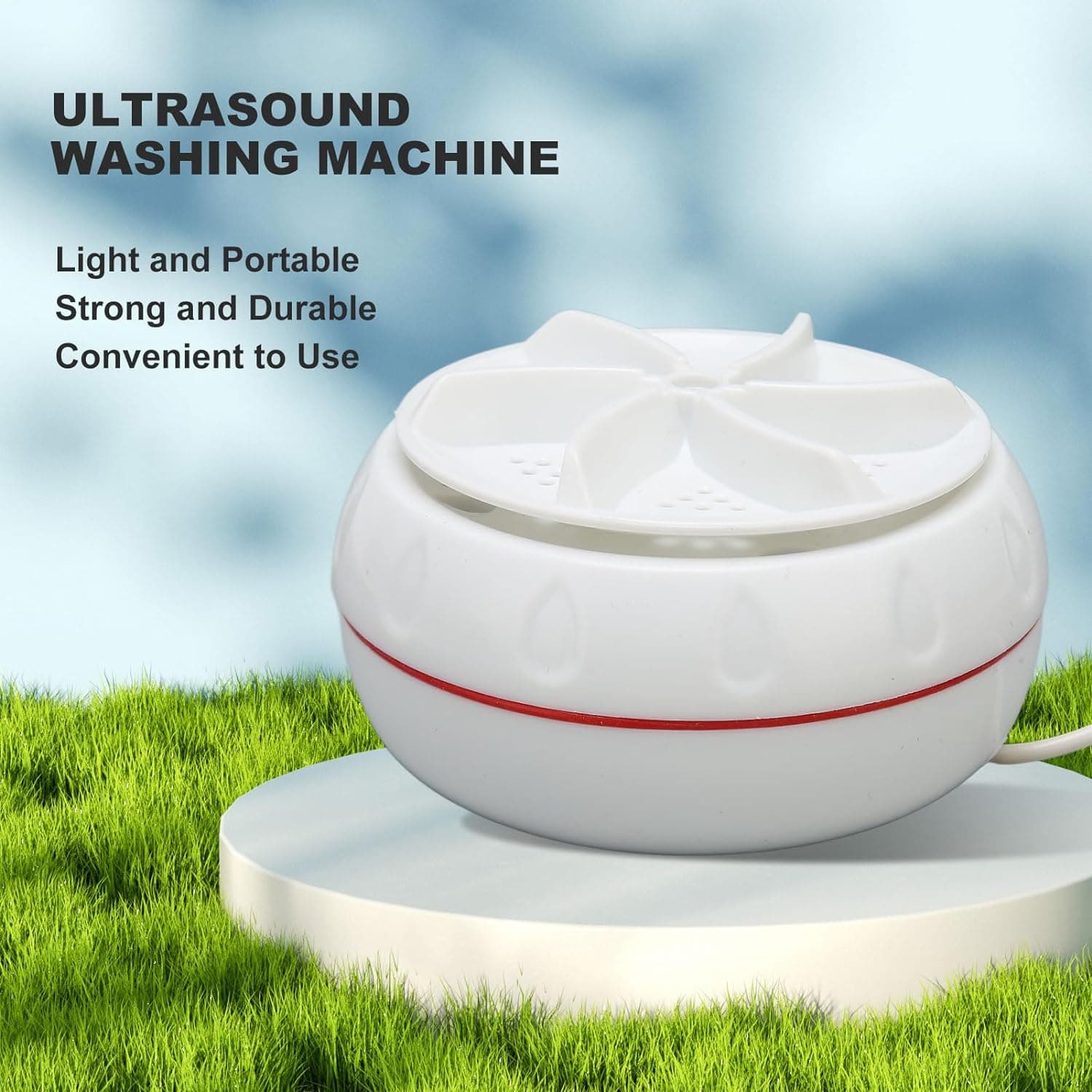 Mini Turbo Washing Machine Of Portable Usb-Powered Washer For Home thumbnail 6