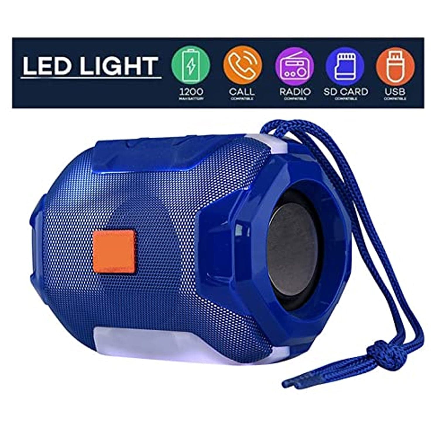 Wireless Portable Bluetooth DJ Bass Speaker , Rechargeable Media Player thumbnail 3