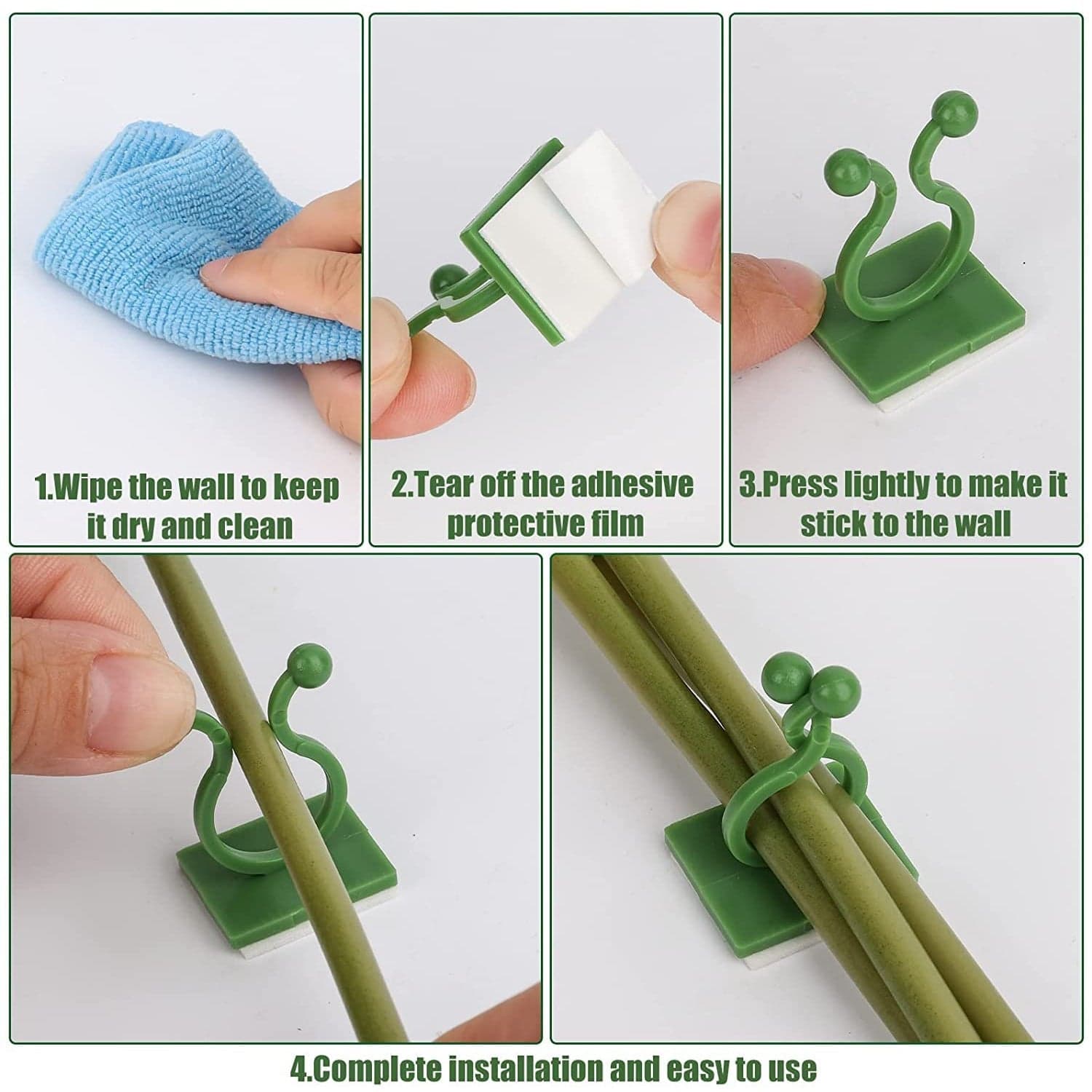 30pcs wall Plant Climbing Clip widely used for holding plants and poultry purposes and all (Box/30 Pcs Set) thumbnail 4