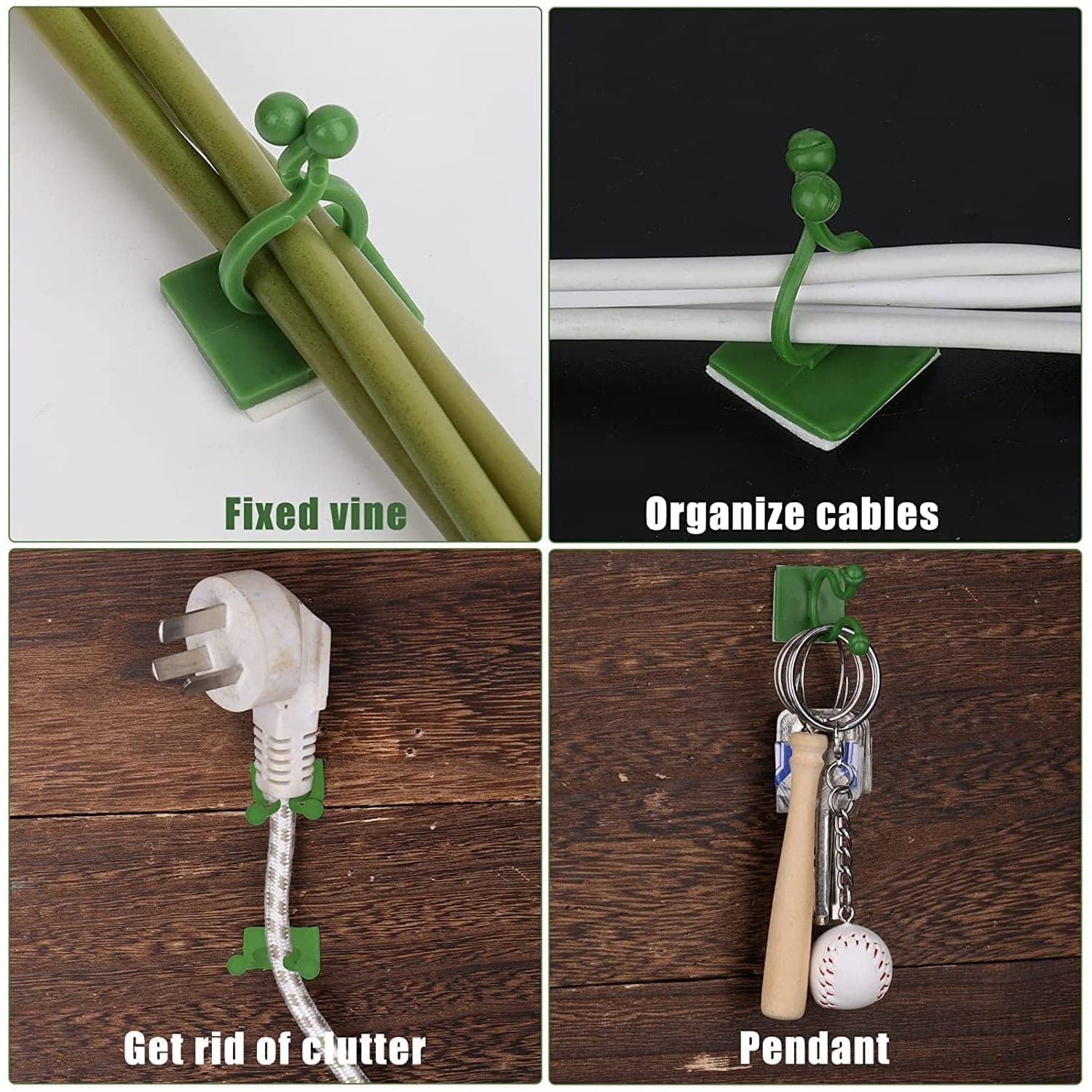 Plant Climbing Wall Clips Self-Adhesive Money Plant Support Clips Vine Plant Climbing Fixing Clip (10 Pcs Set) thumbnail 3
