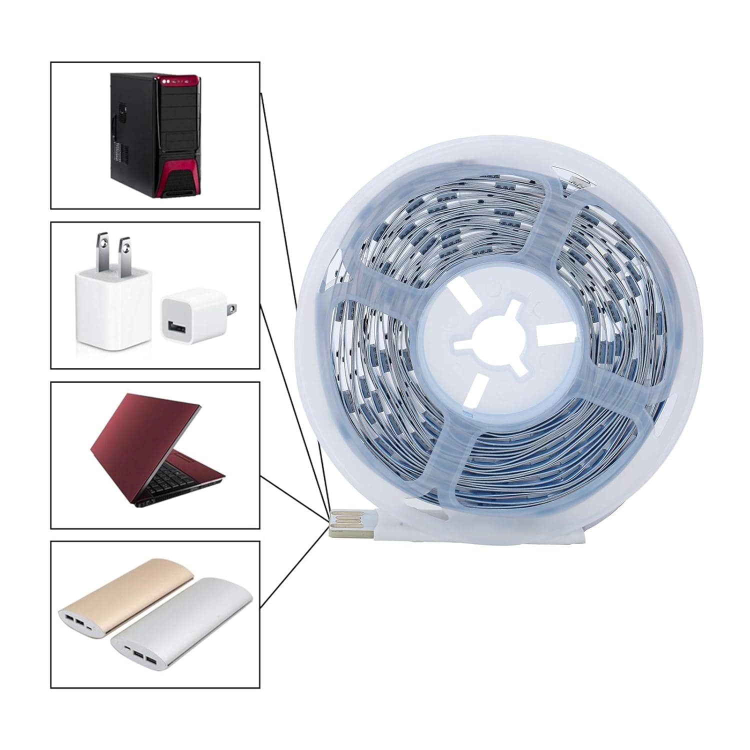 Multi Coloured 10M RGB LED Strip Lights (1 Pc) thumbnail 3